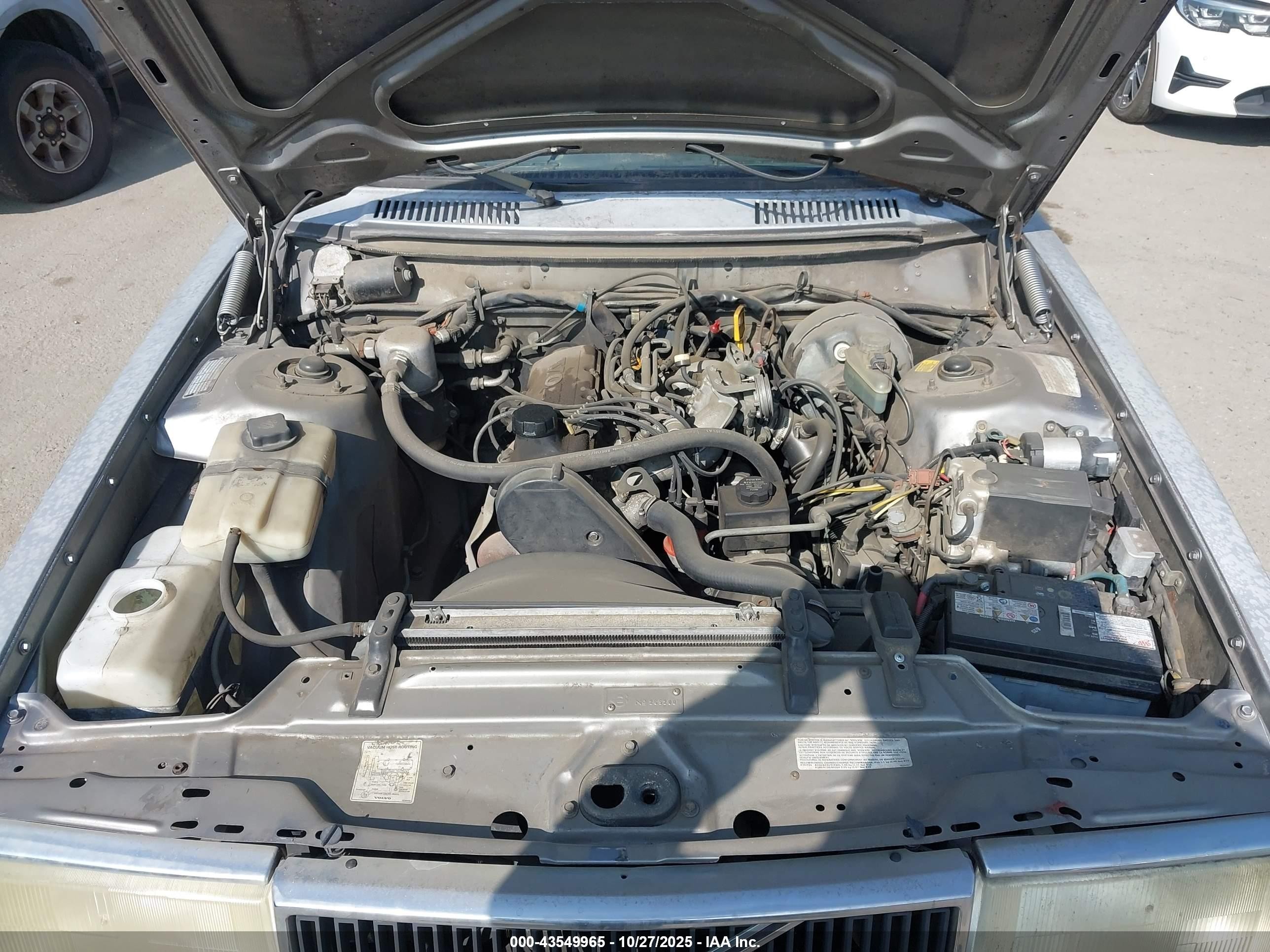 1992 Volvo 240 Gl Gray vin: YV1AS881XN1459512