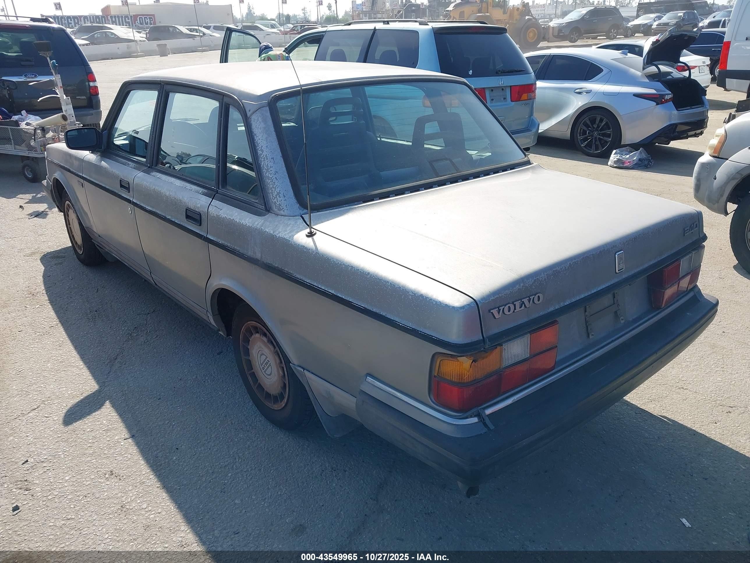 1992 Volvo 240 Gl Gray vin: YV1AS881XN1459512
