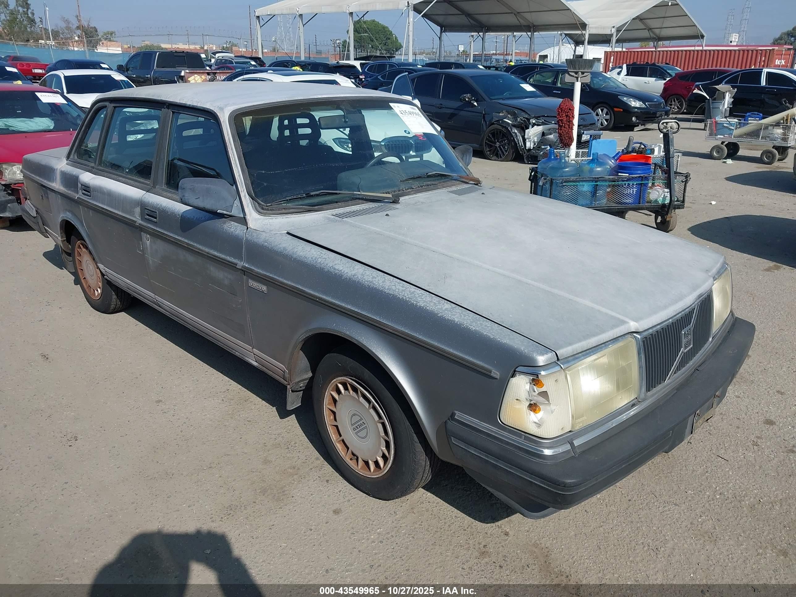 1992 Volvo 240 Gl Gray vin: YV1AS881XN1459512