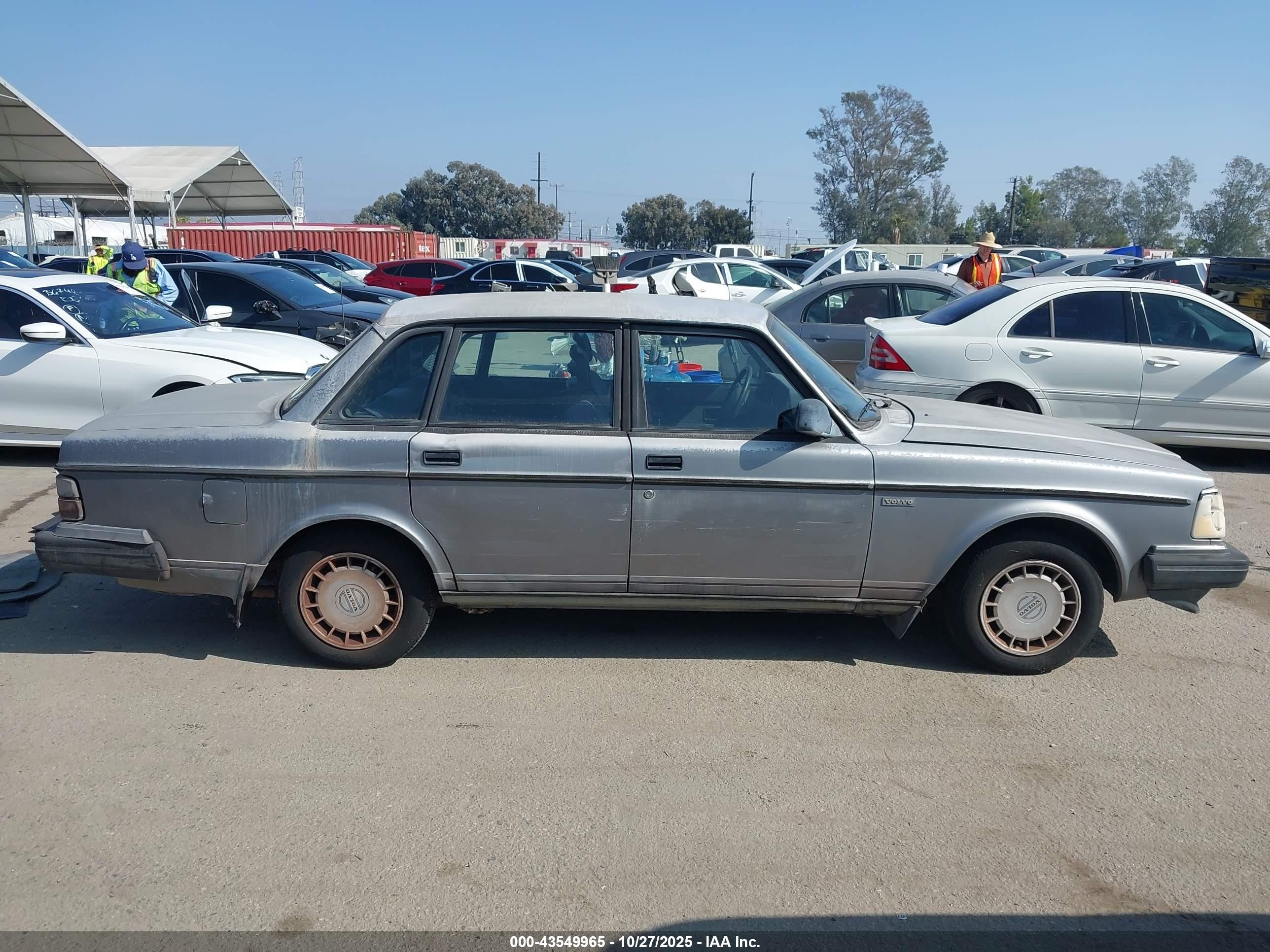 1992 Volvo 240 Gl Gray vin: YV1AS881XN1459512