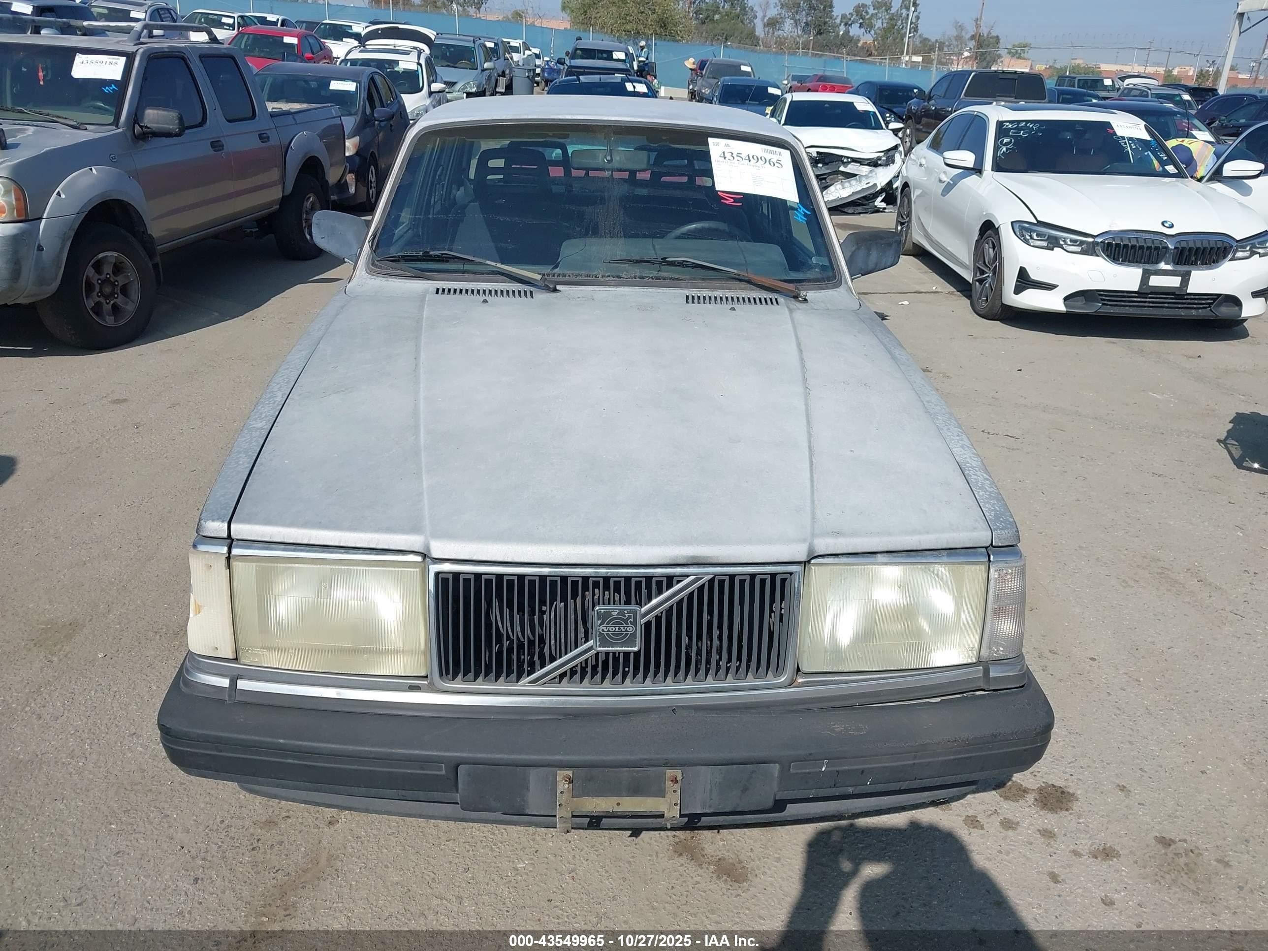 1992 Volvo 240 Gl Gray vin: YV1AS881XN1459512