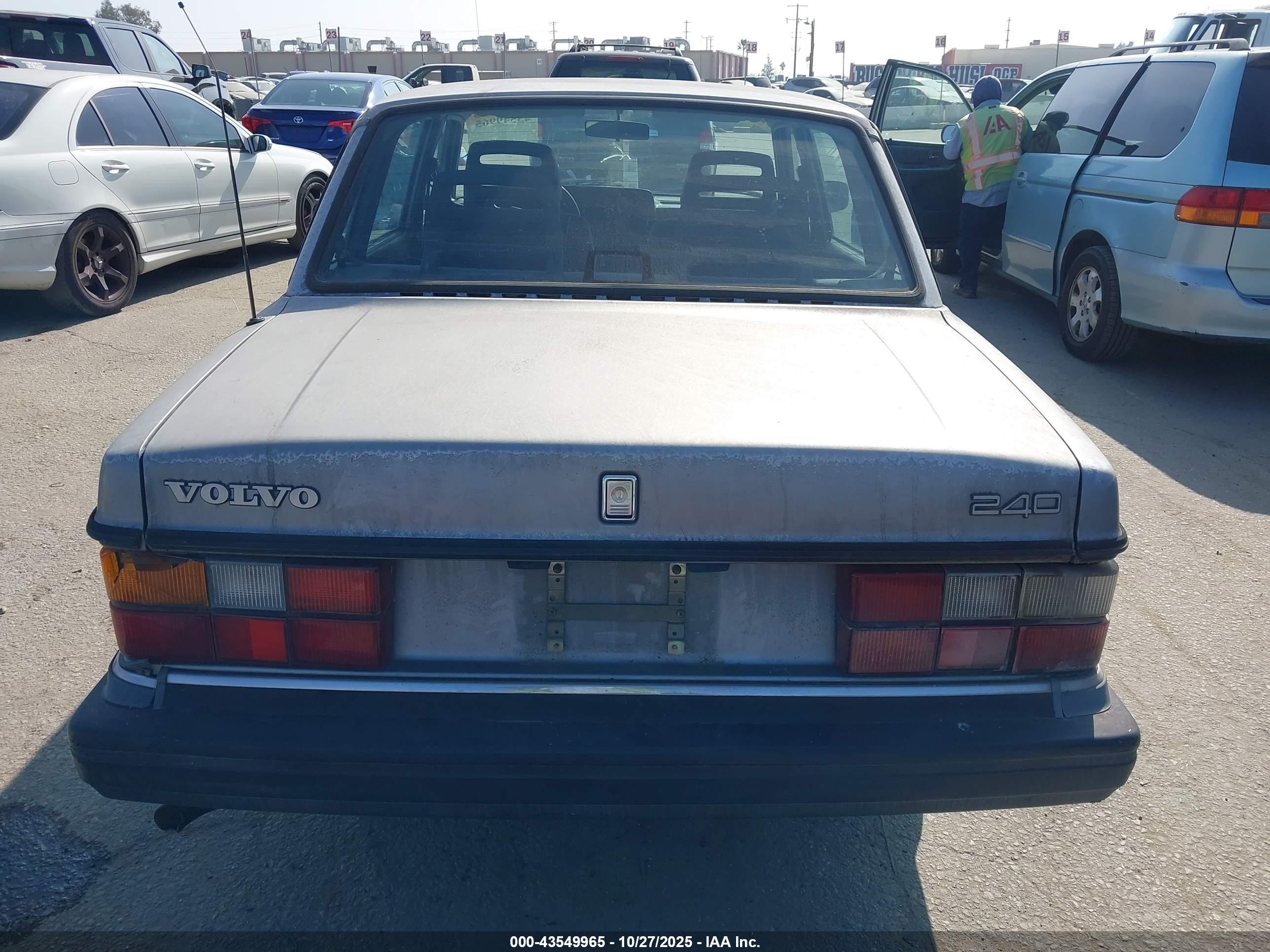1992 Volvo 240 Gl Gray vin: YV1AS881XN1459512