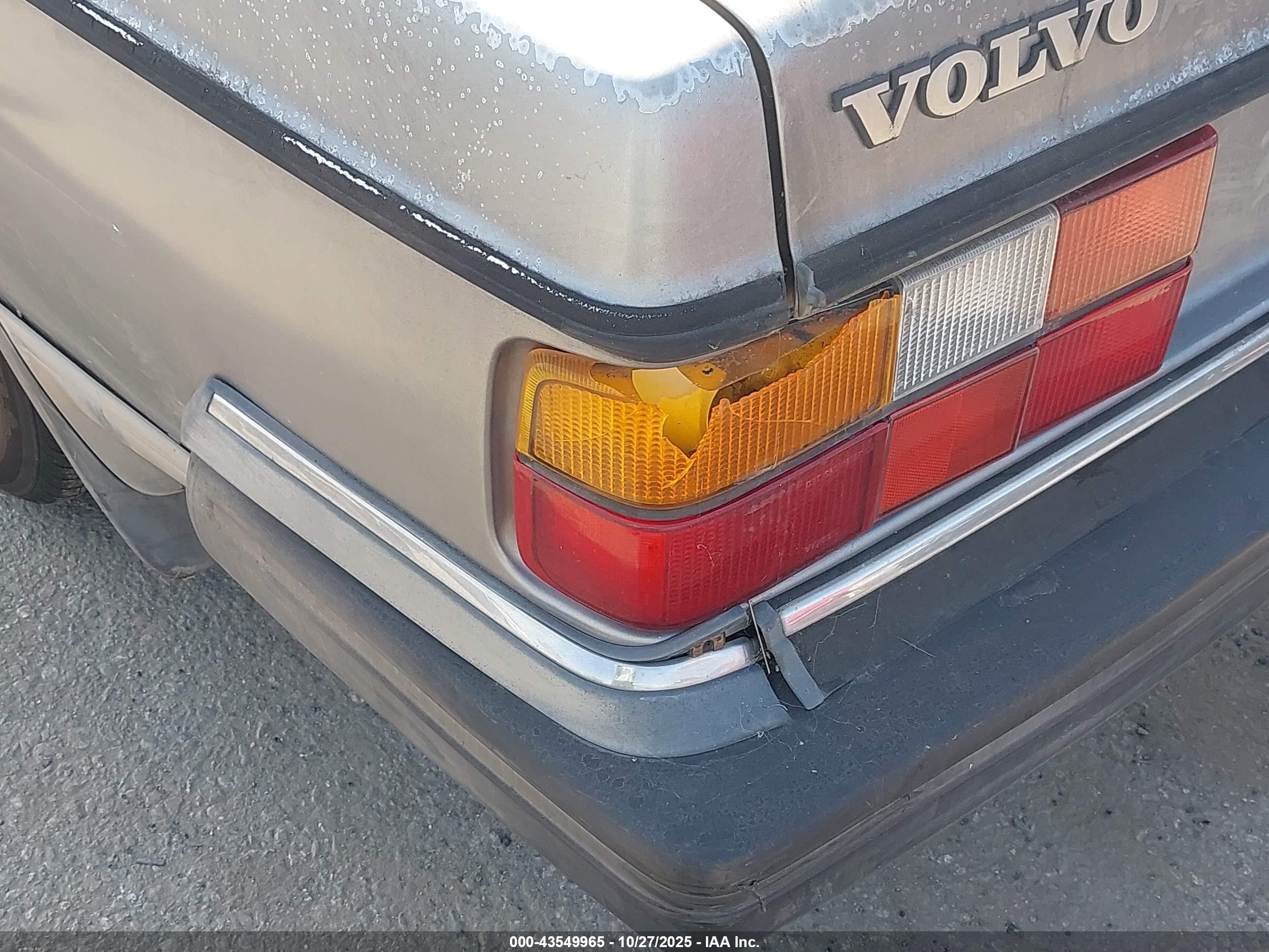 1992 Volvo 240 Gl Gray vin: YV1AS881XN1459512