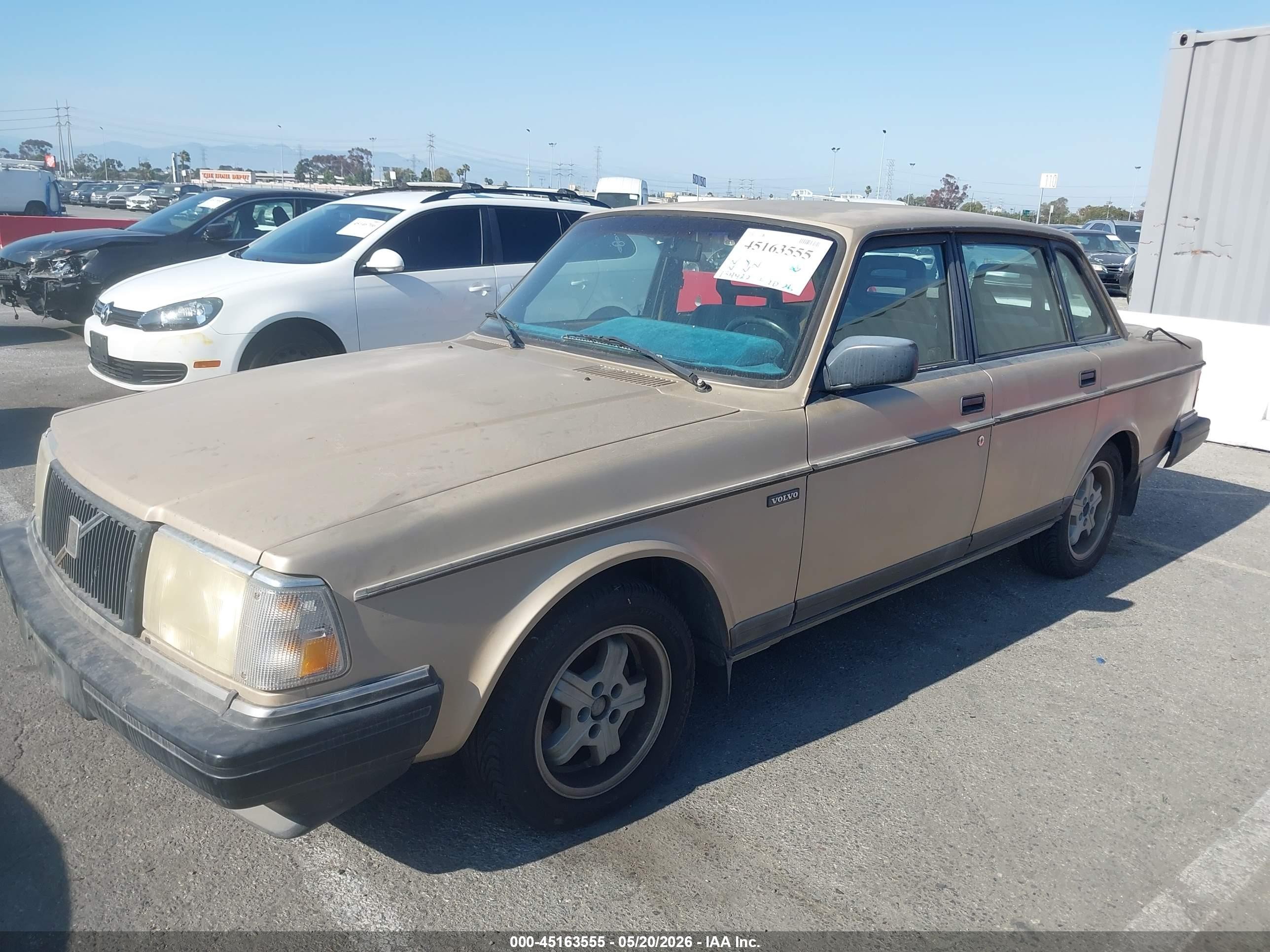 1992 Volvo 240 Gl Gold vin: YV1AS881XN1462247