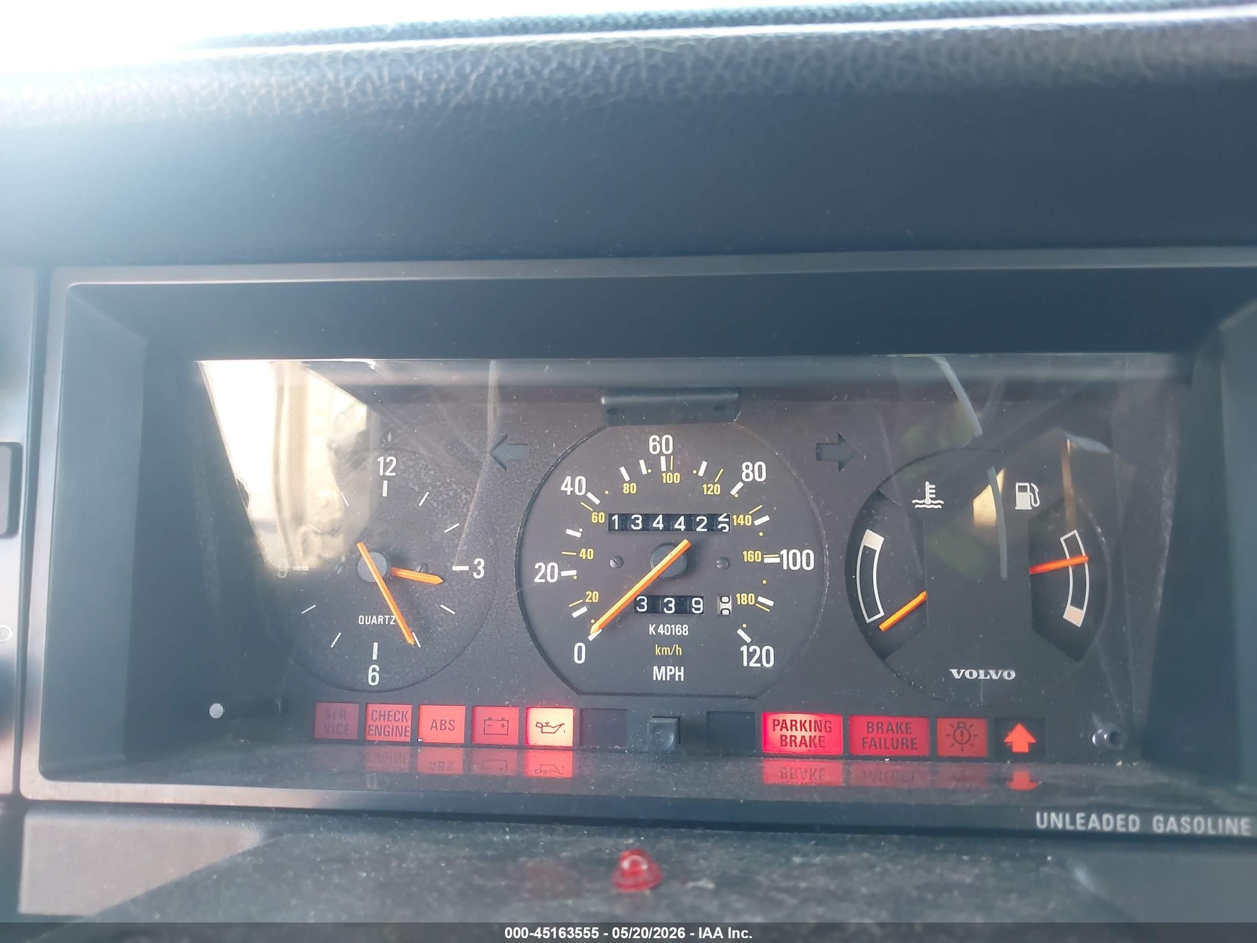 1992 Volvo 240 Gl Gold vin: YV1AS881XN1462247