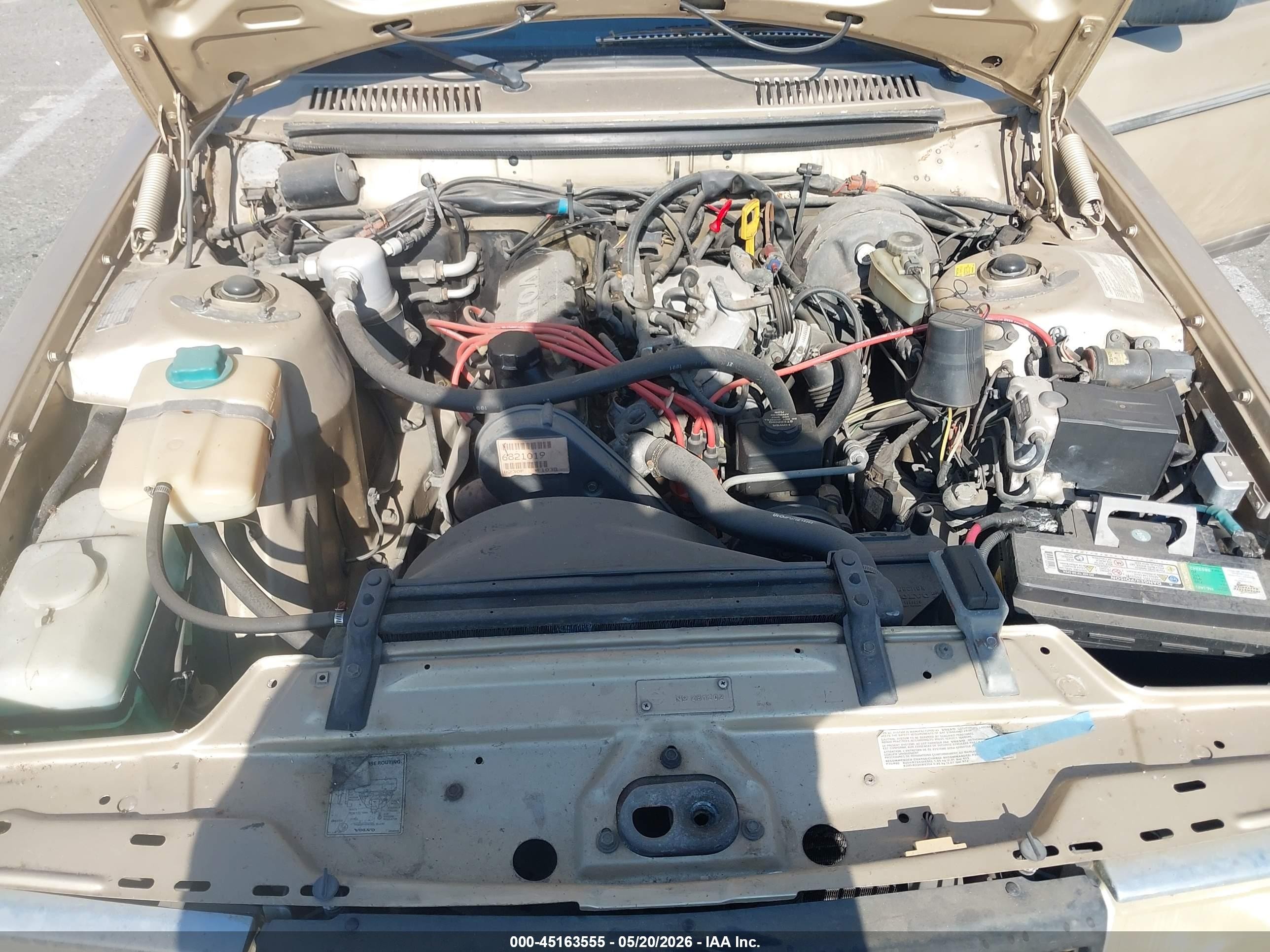 1992 Volvo 240 Gl Gold vin: YV1AS881XN1462247