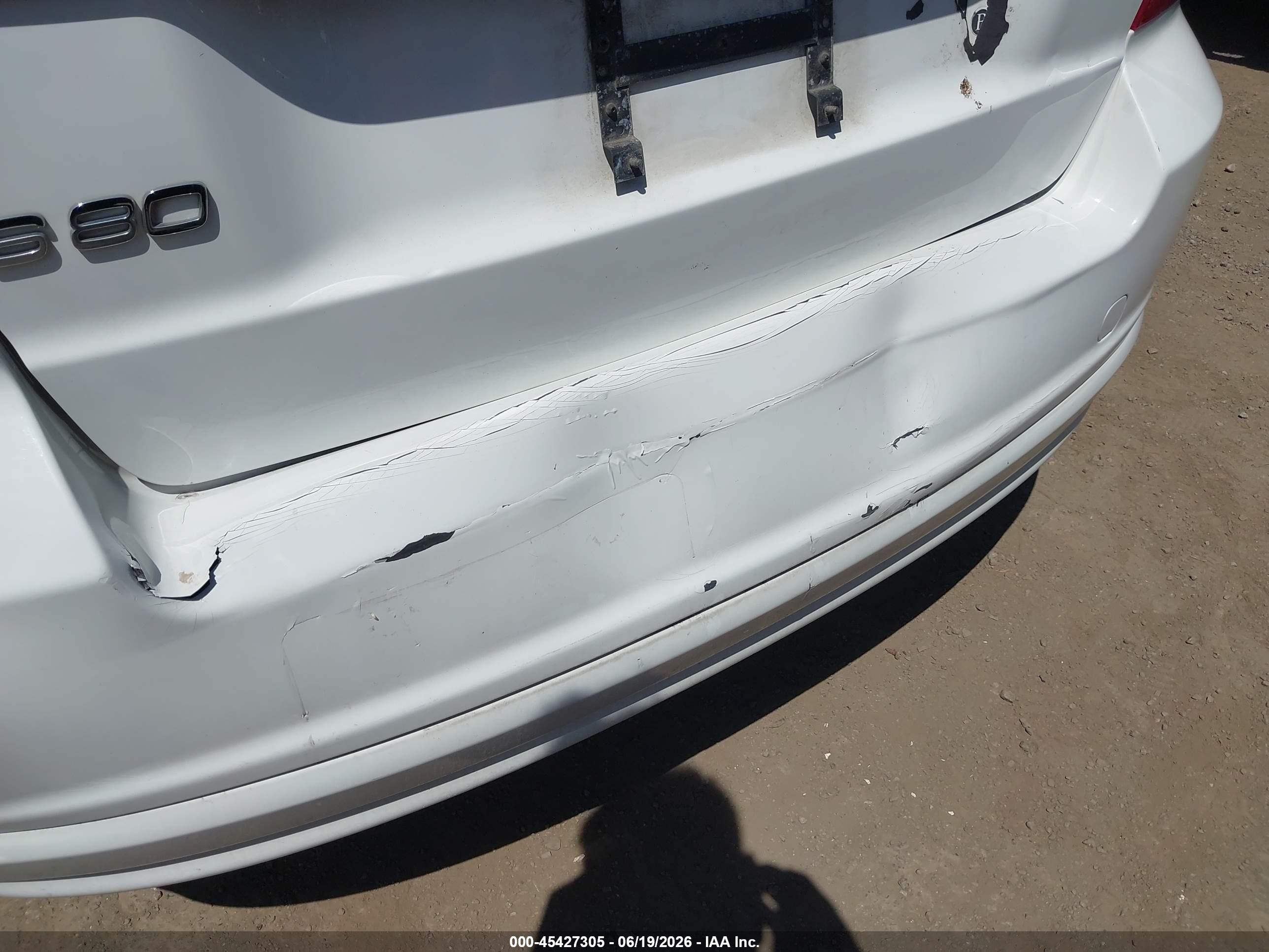 2007 Volvo S80 3.2 White vin: YV1AS982071030462