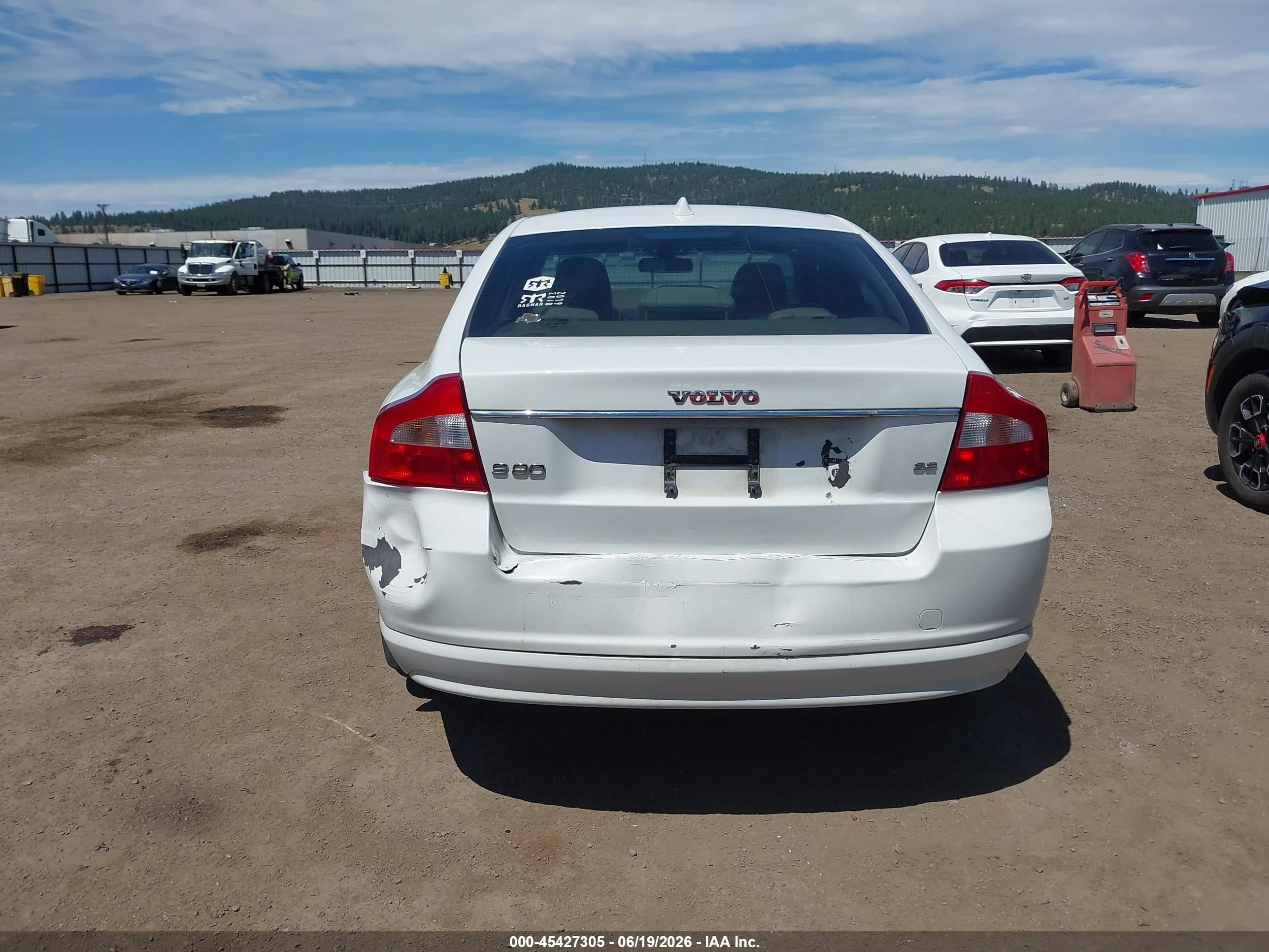 2007 Volvo S80 3.2 White vin: YV1AS982071030462