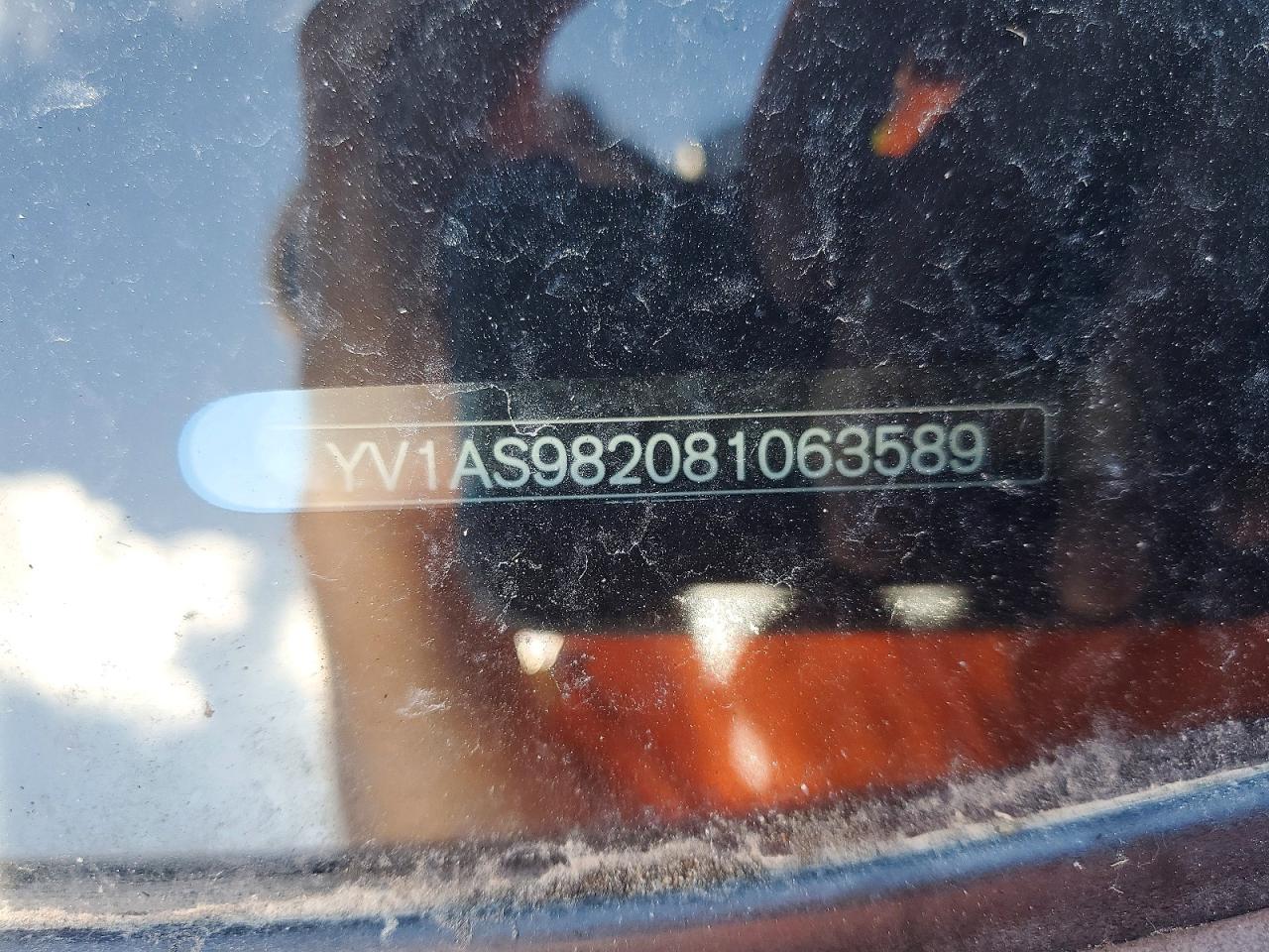 2008 Volvo S80 3.2 Silver vin: YV1AS982081063589