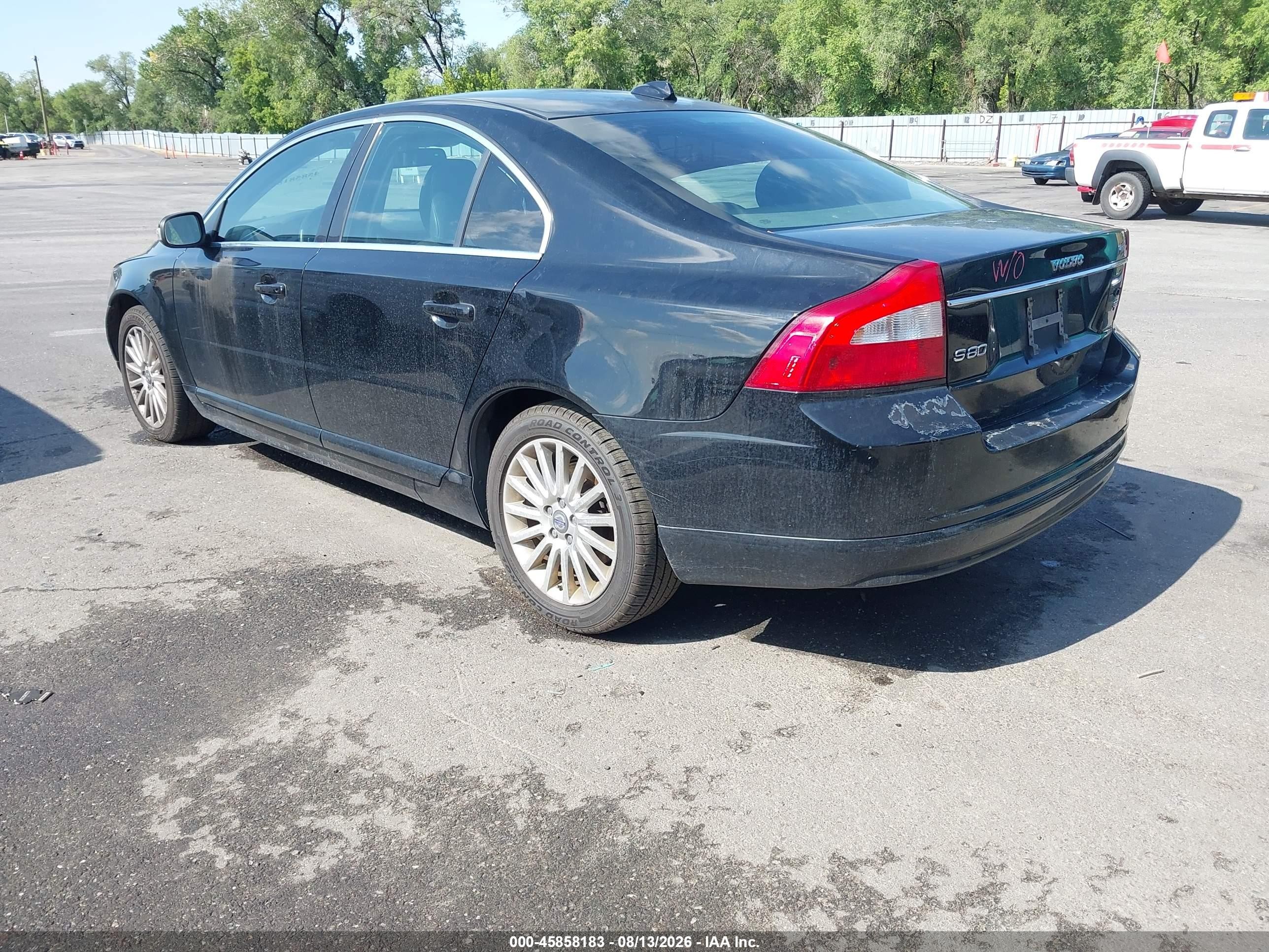 2008 Volvo S80 3.2l Black vin: YV1AS982281070365