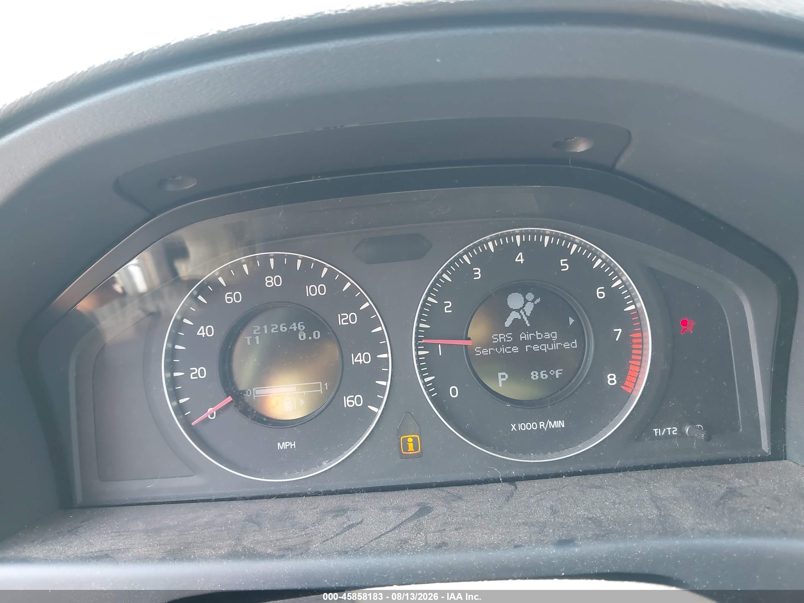 2008 Volvo S80 3.2l Black vin: YV1AS982281070365