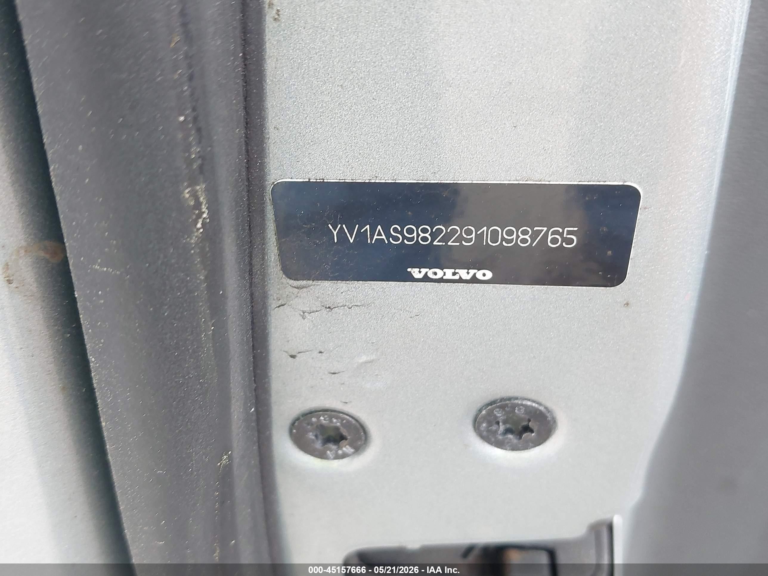 2009 Volvo S80 3.2 Silver vin: YV1AS982291098765