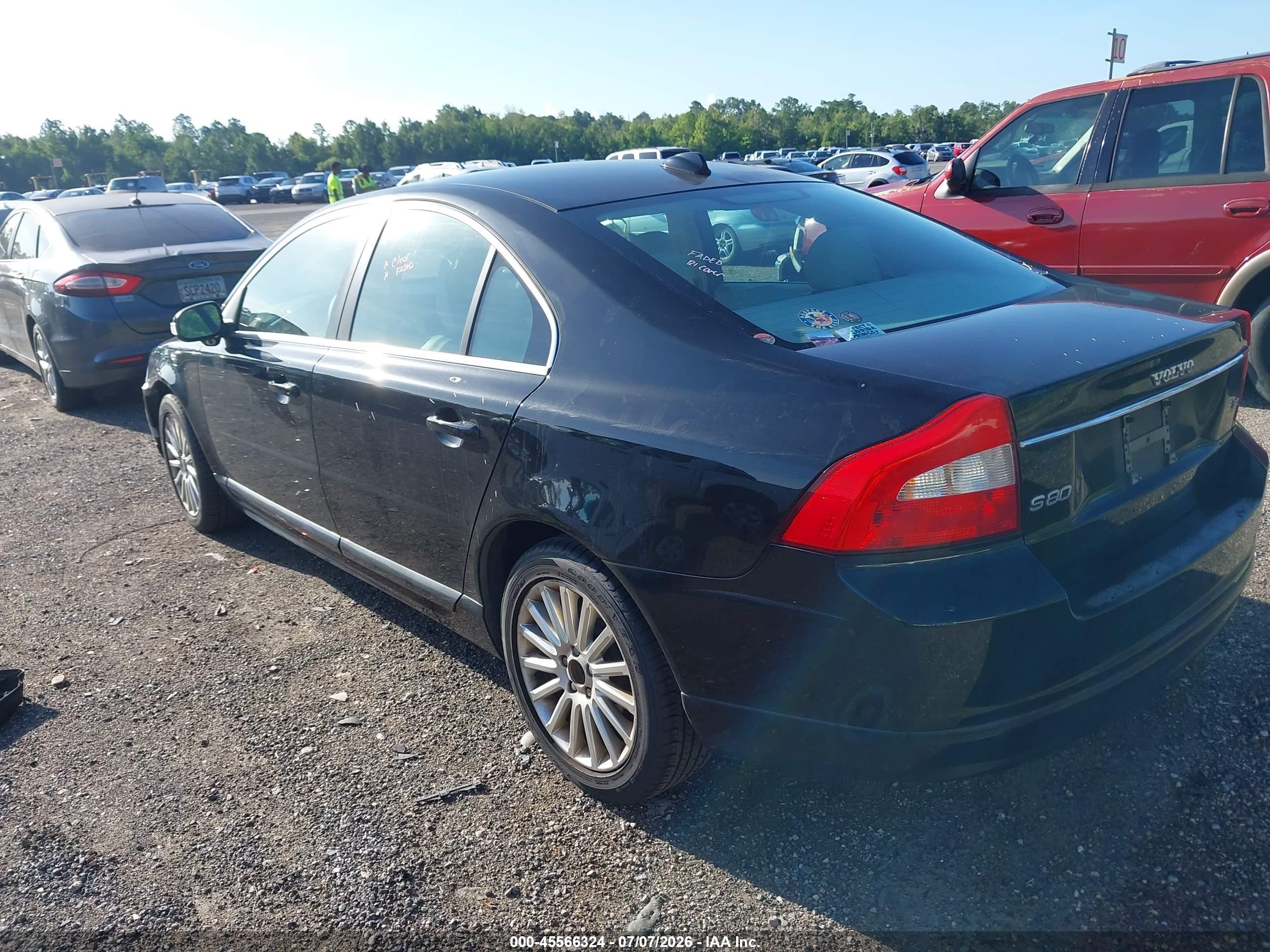 2008 Volvo S80 3.2 Black vin: YV1AS982381057981