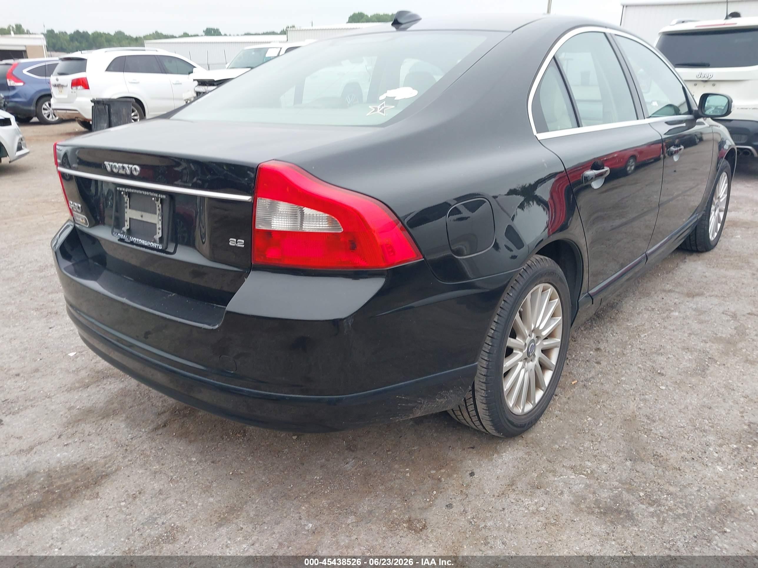 2008 Volvo S80 3.2l Black vin: YV1AS982481079875