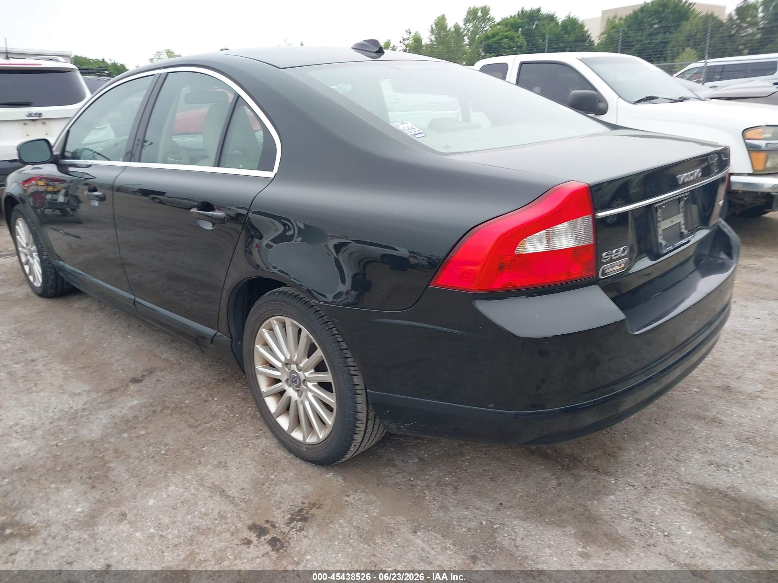 2008 Volvo S80 3.2l Black vin: YV1AS982481079875