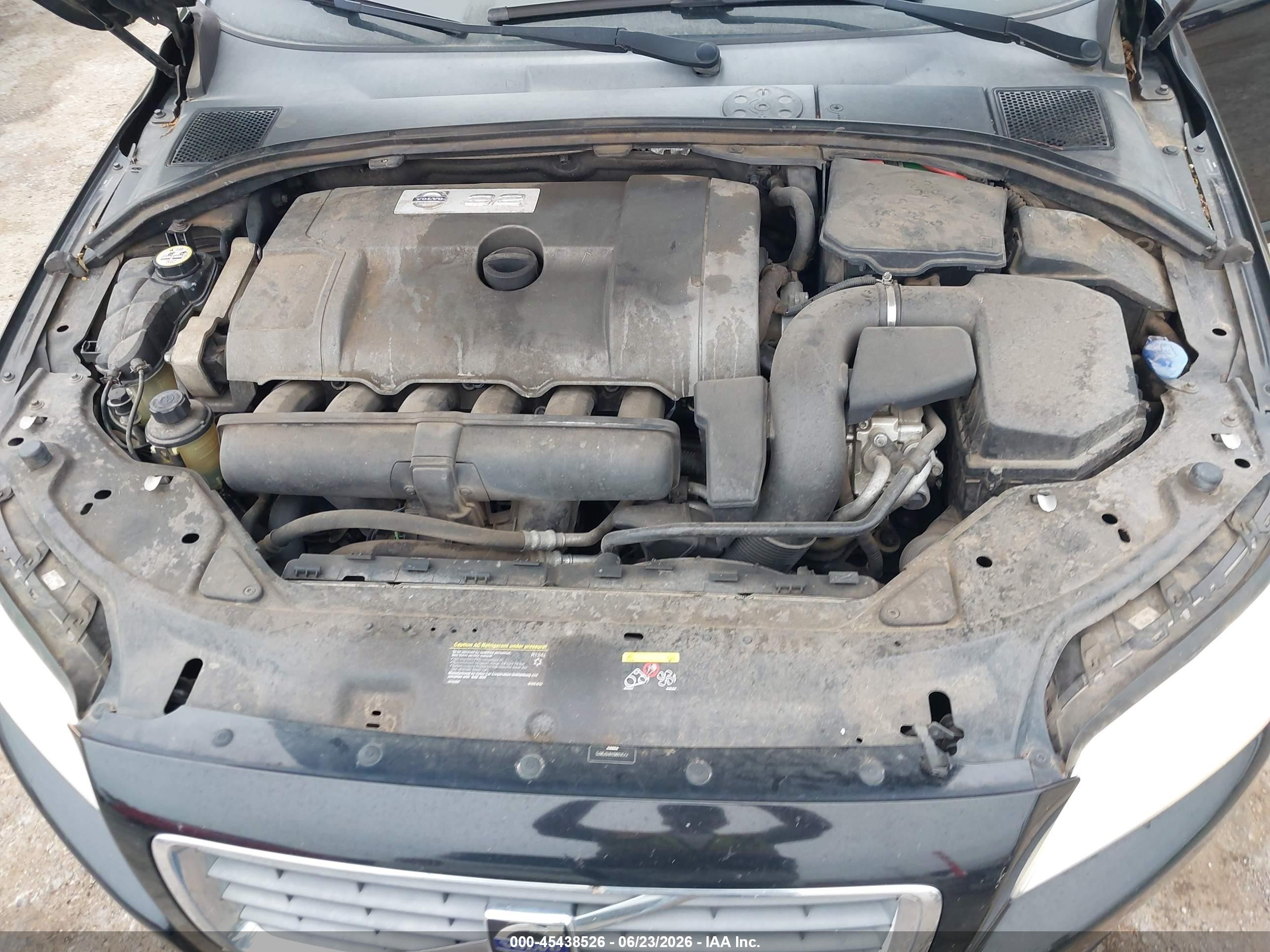 2008 Volvo S80 3.2l Black vin: YV1AS982481079875