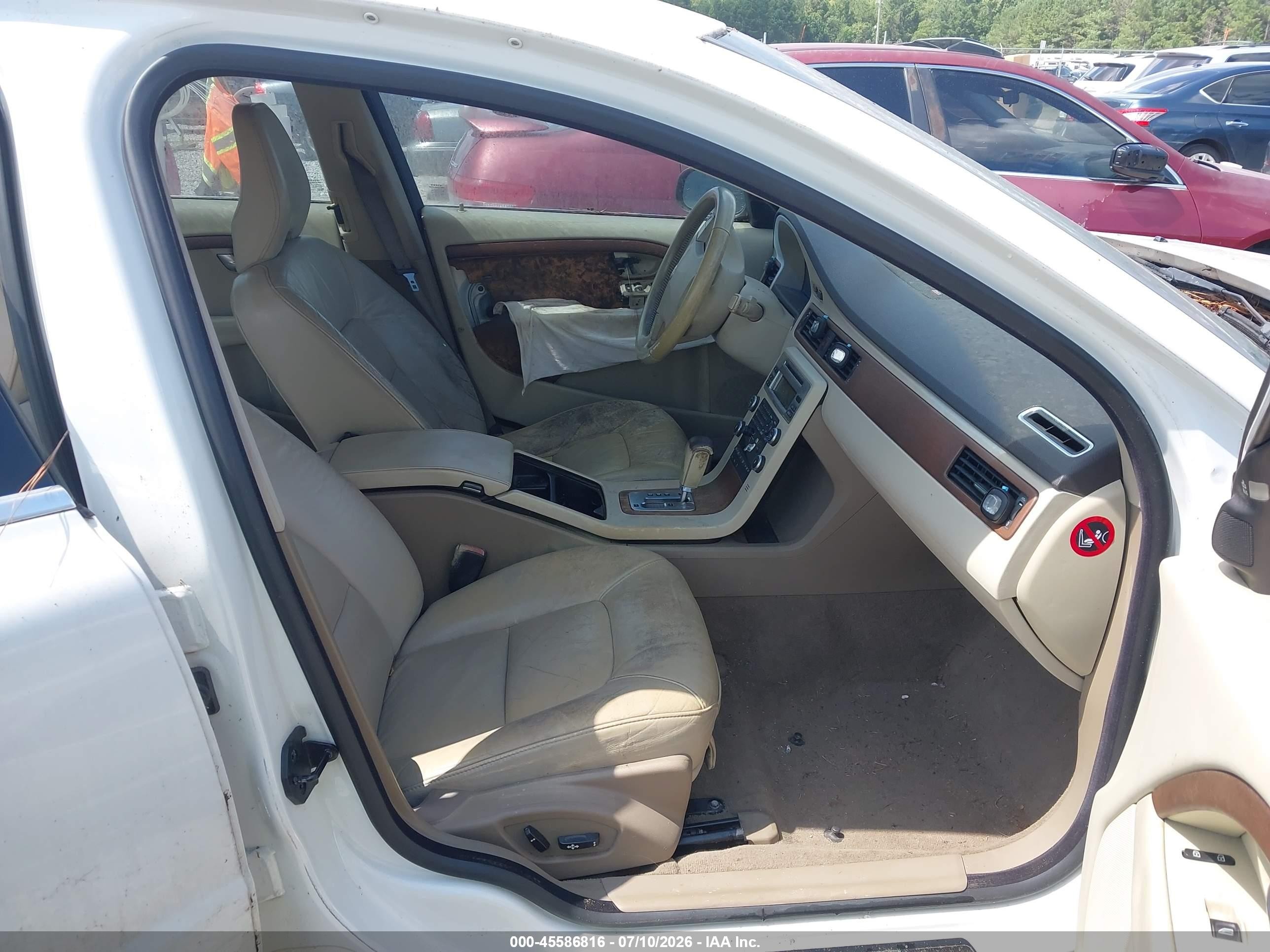 2009 Volvo S80 3.2 White vin: YV1AS982691089809