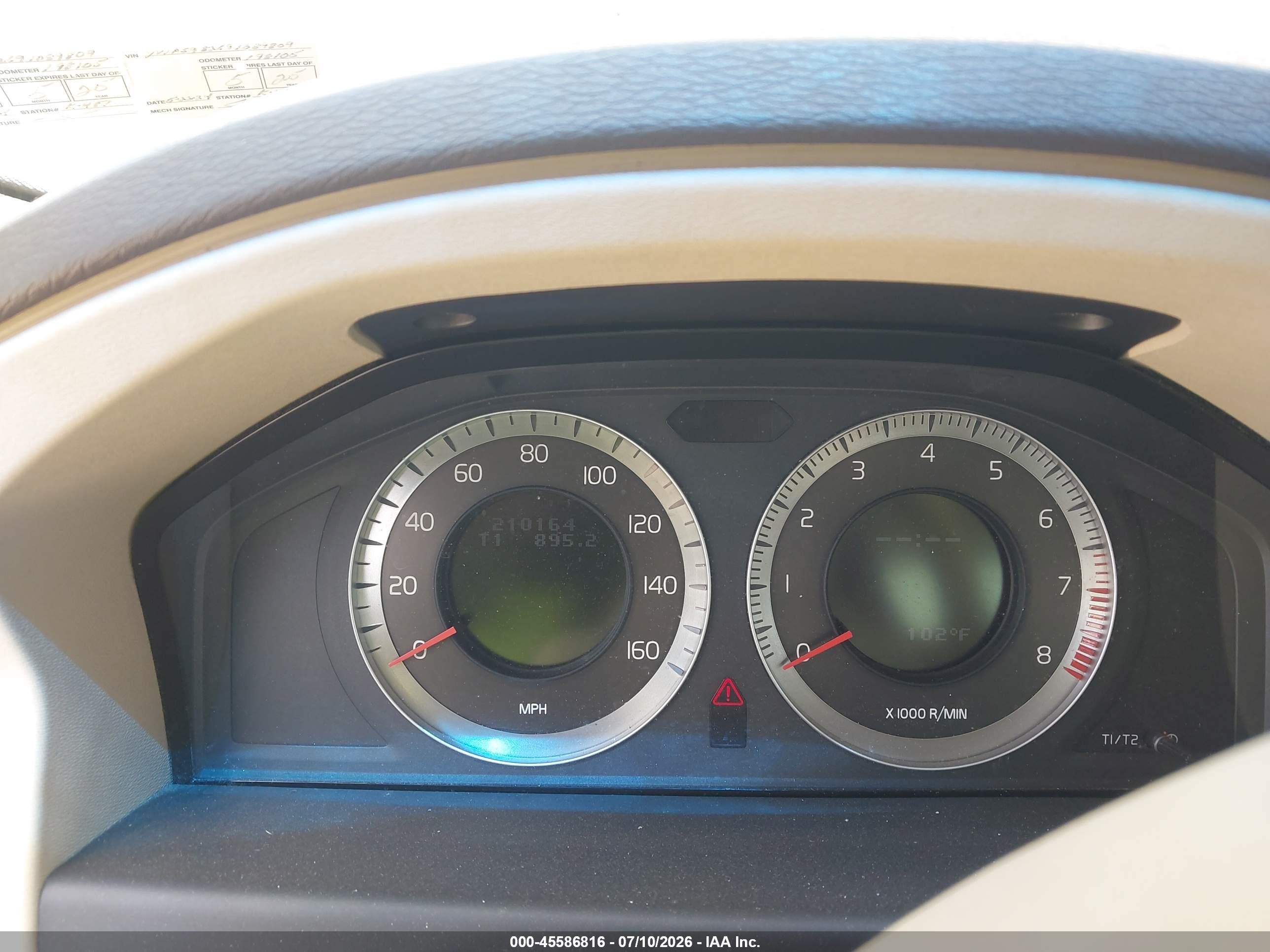 2009 Volvo S80 3.2 White vin: YV1AS982691089809