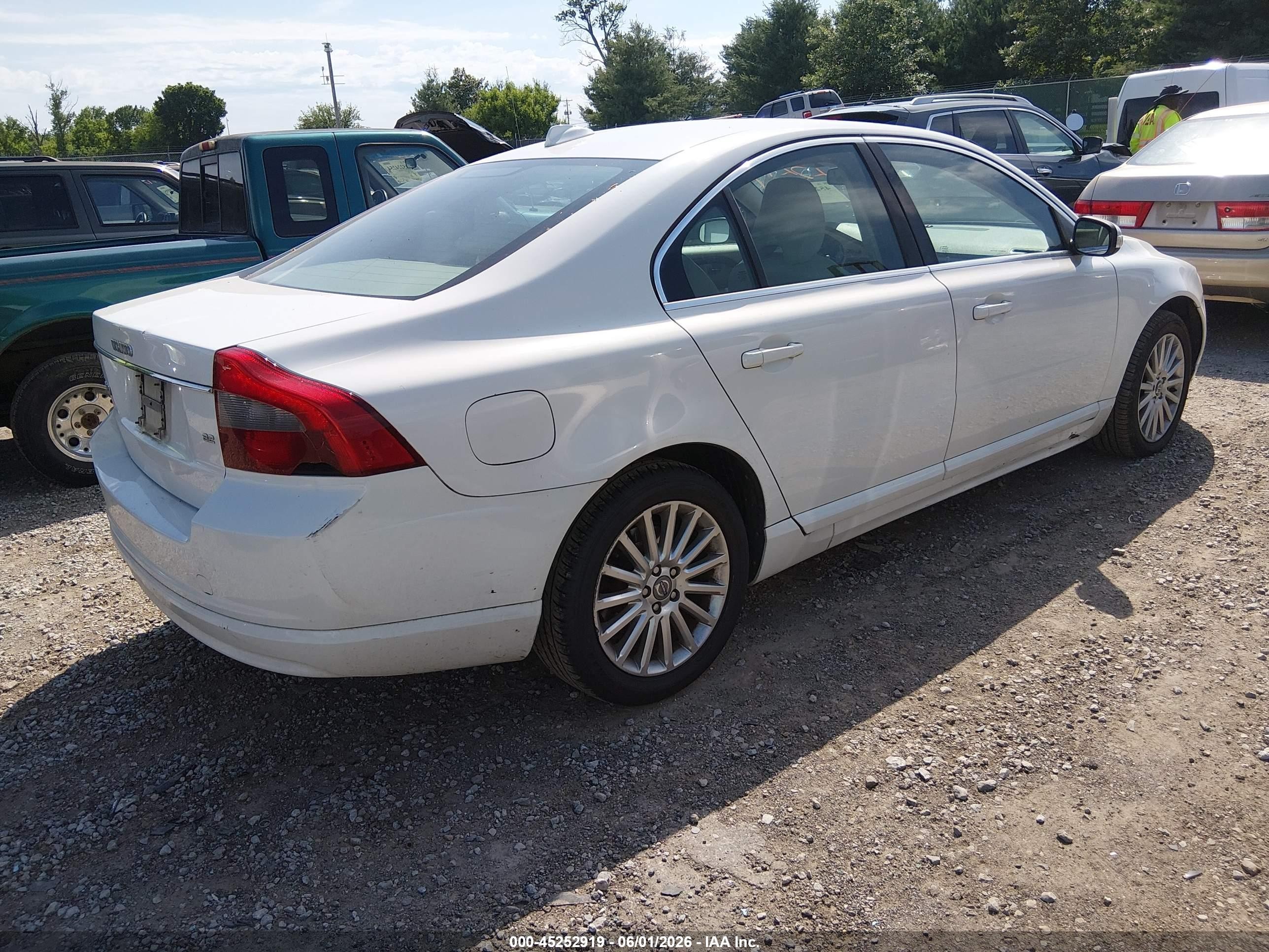 2008 Volvo S80 3.2 White vin: YV1AS982981062344