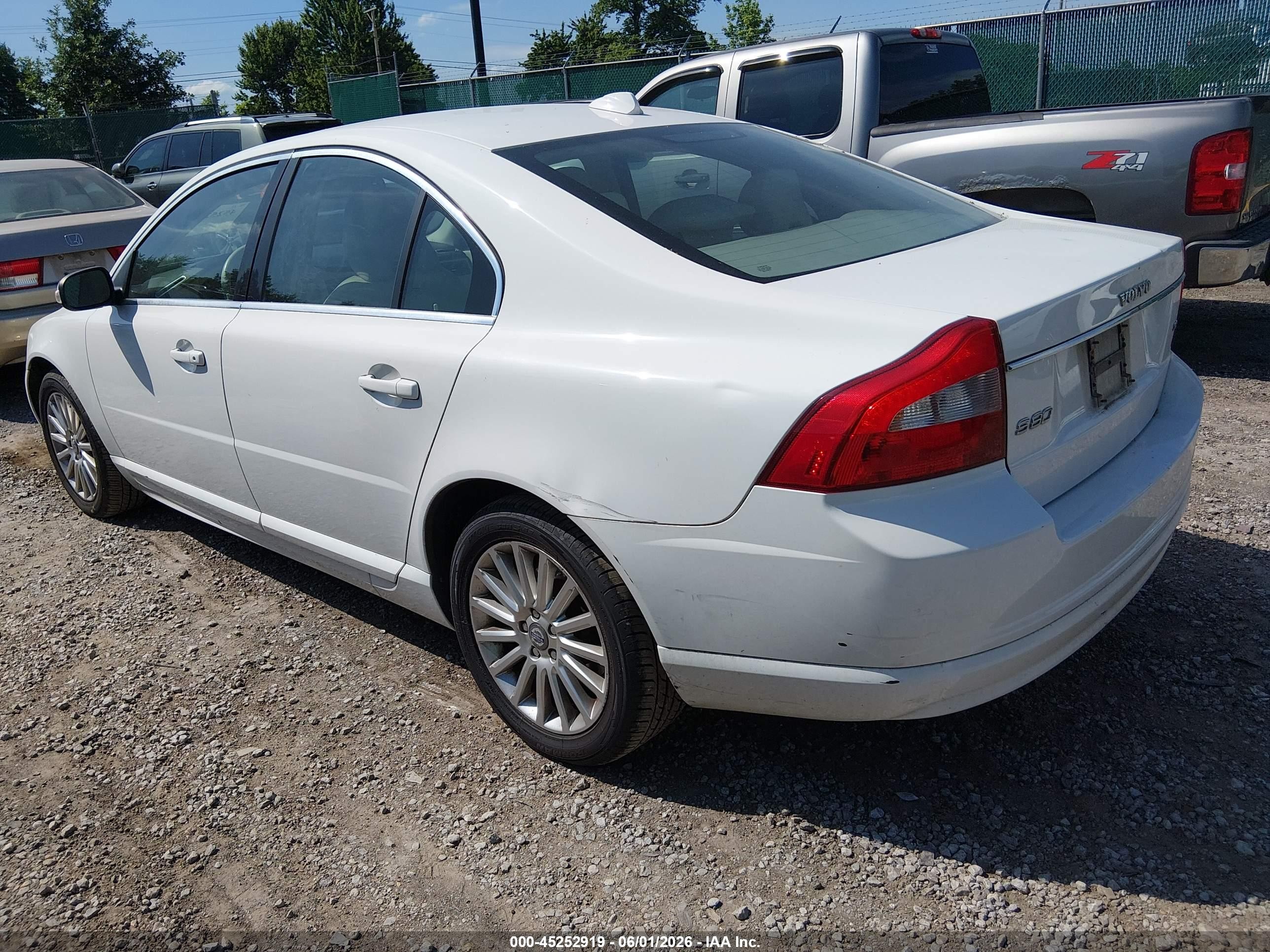 2008 Volvo S80 3.2 White vin: YV1AS982981062344