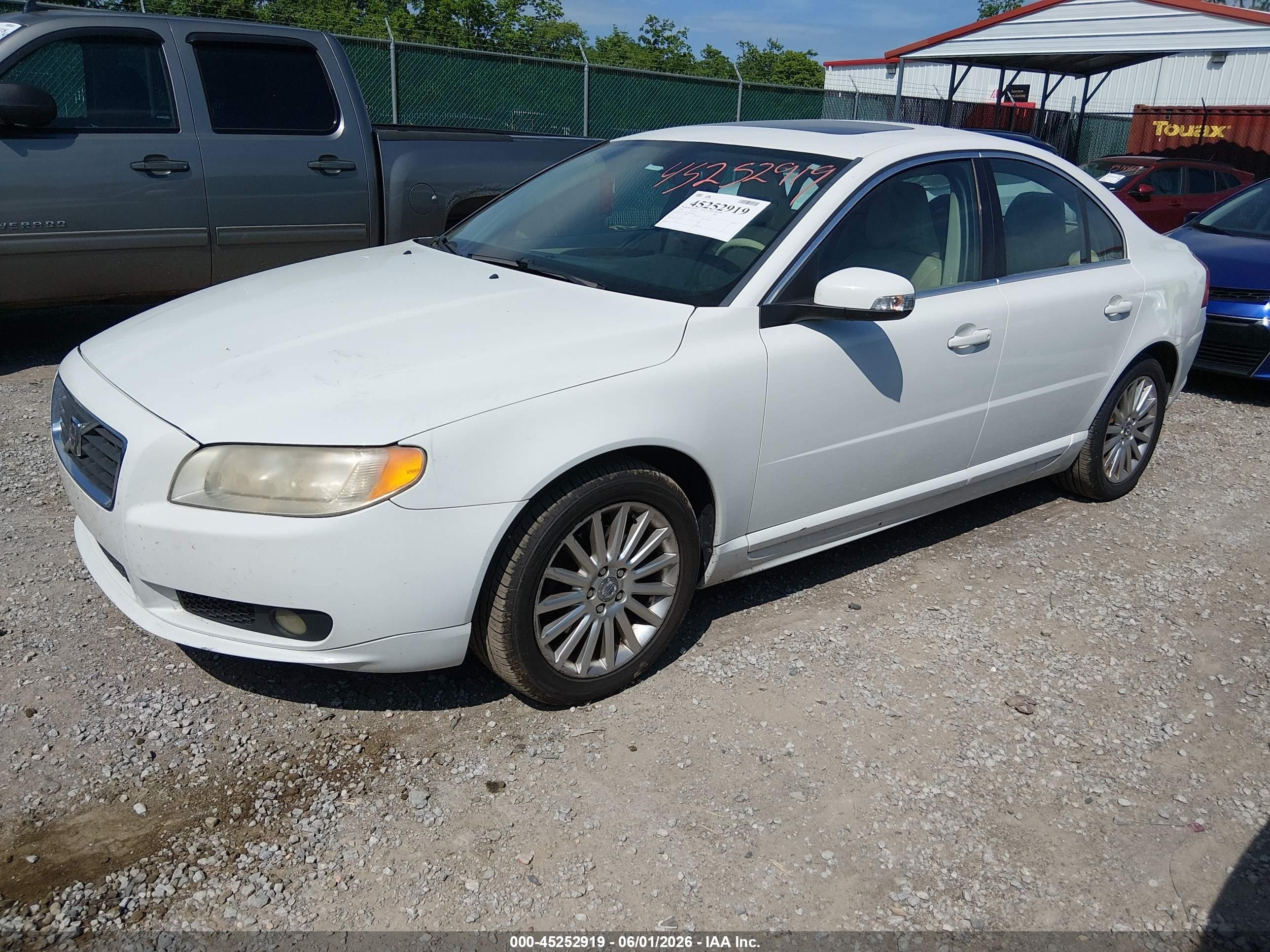 2008 Volvo S80 3.2 White vin: YV1AS982981062344