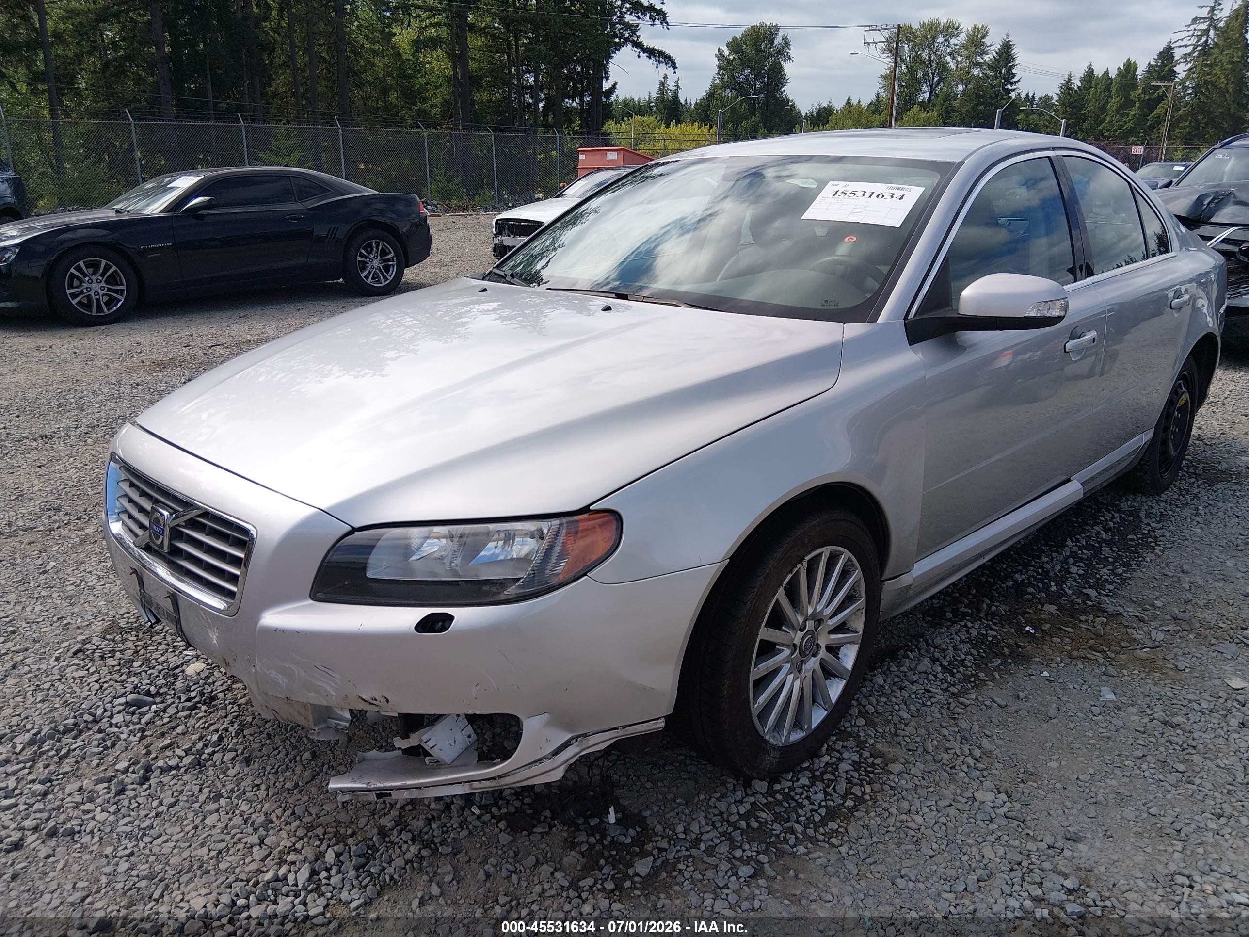 2007 Volvo S80 3.2 Silver vin: YV1AS982X71035510