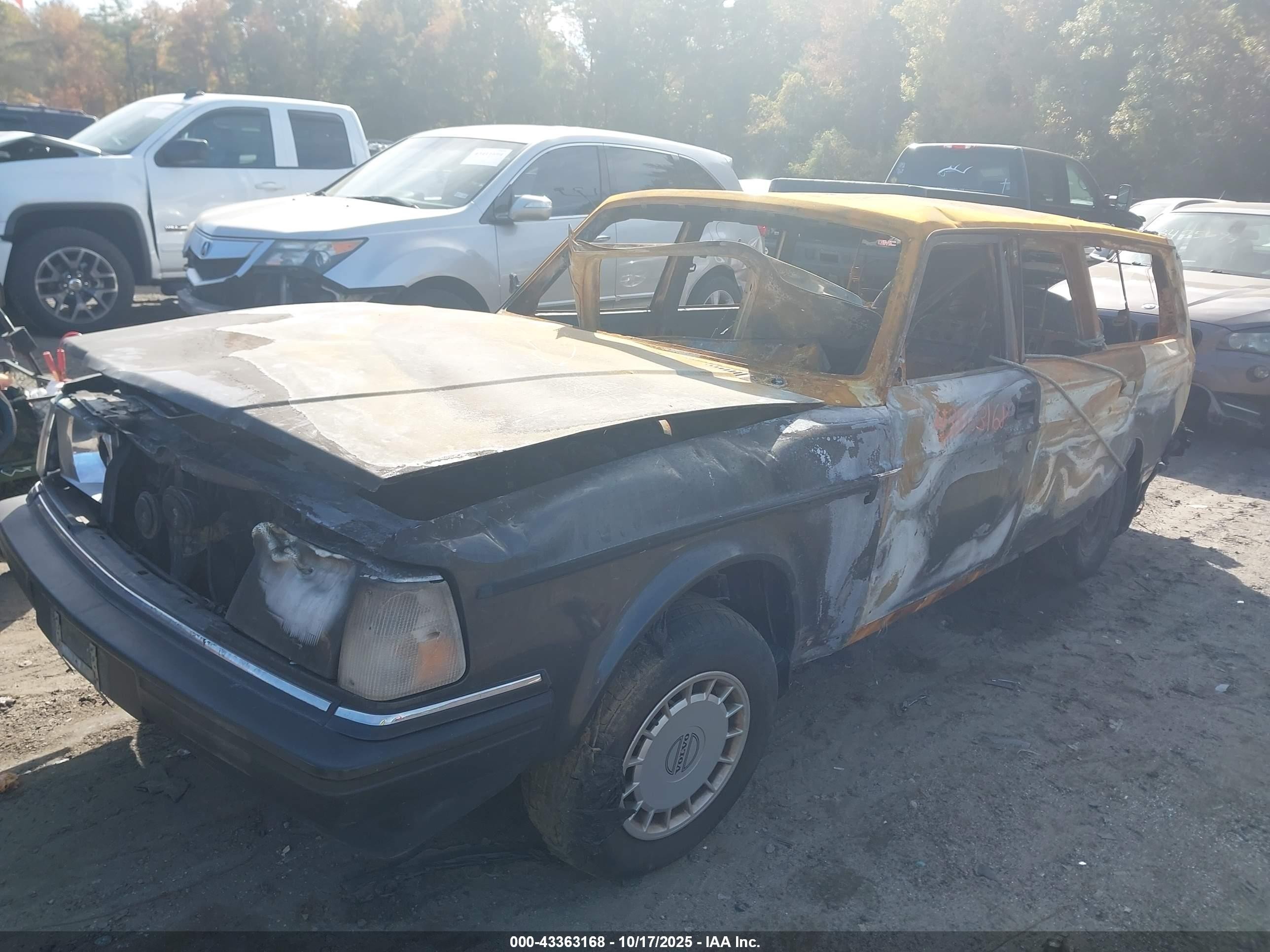1992 Volvo 240   Gray vin: YV1AW8806N1913587