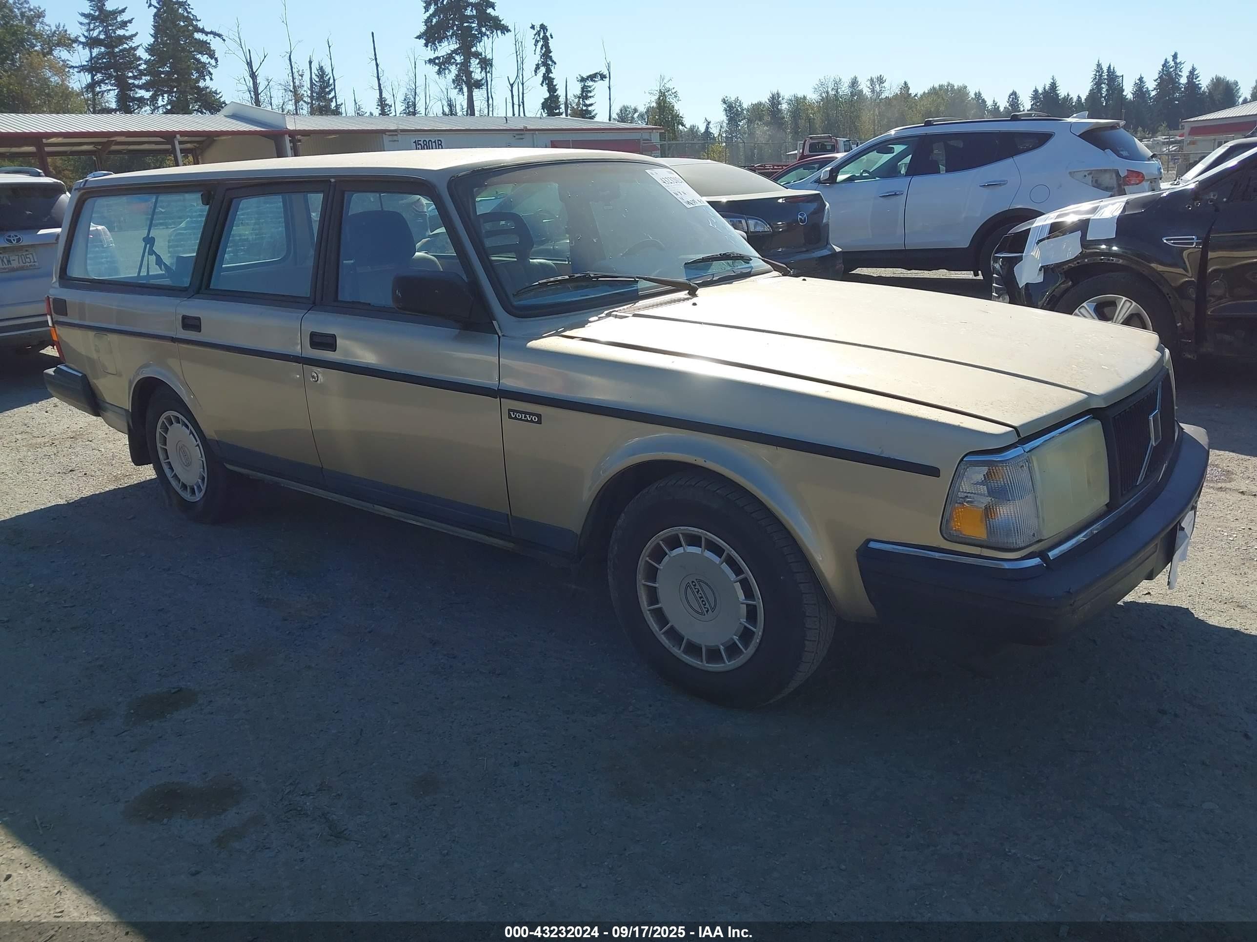 1992 Volvo 240   Gold vin: YV1AW8810N1920138