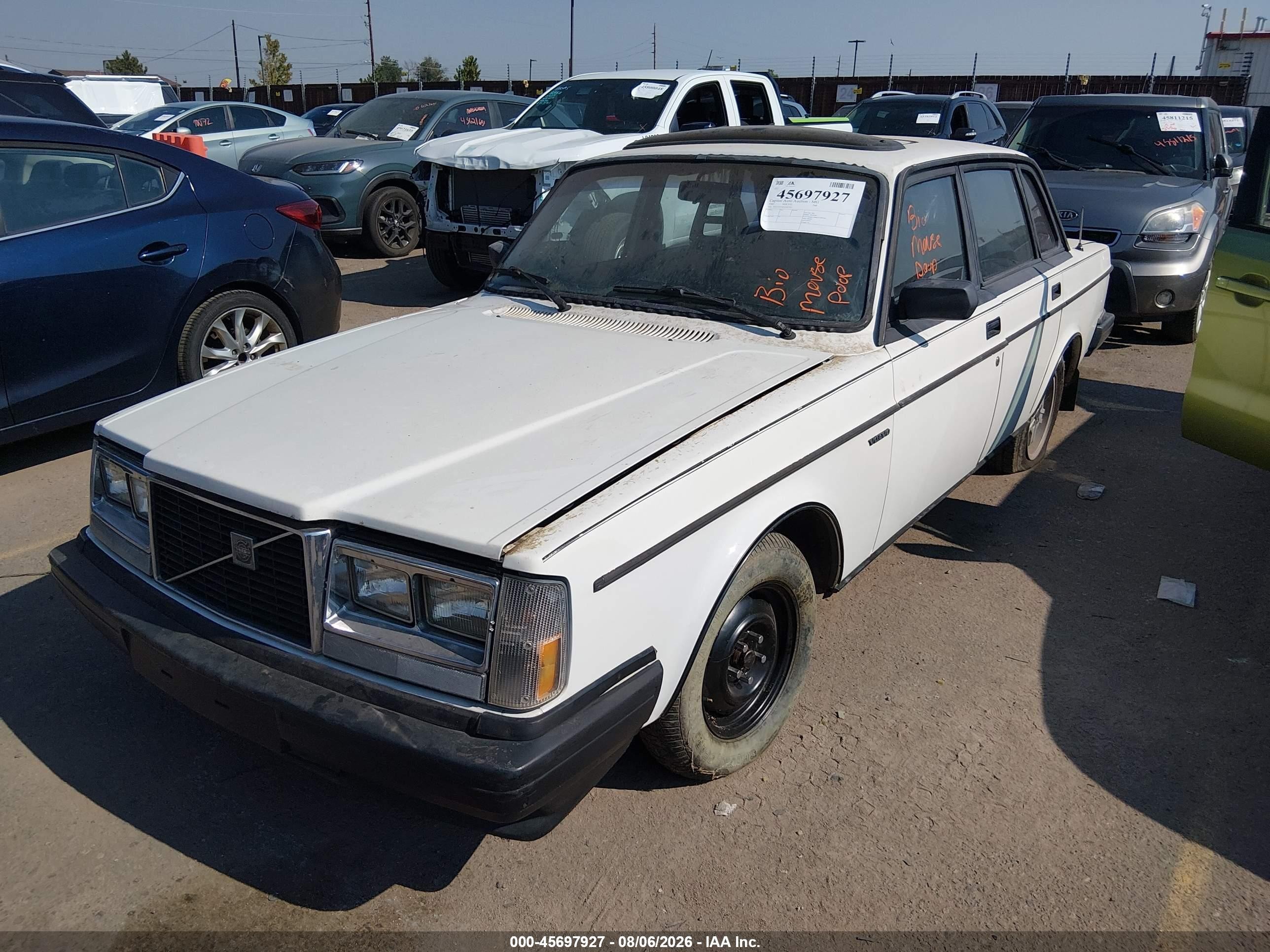 1983 Volvo 244 Glt Белый vin: YV1AX4742D1827055