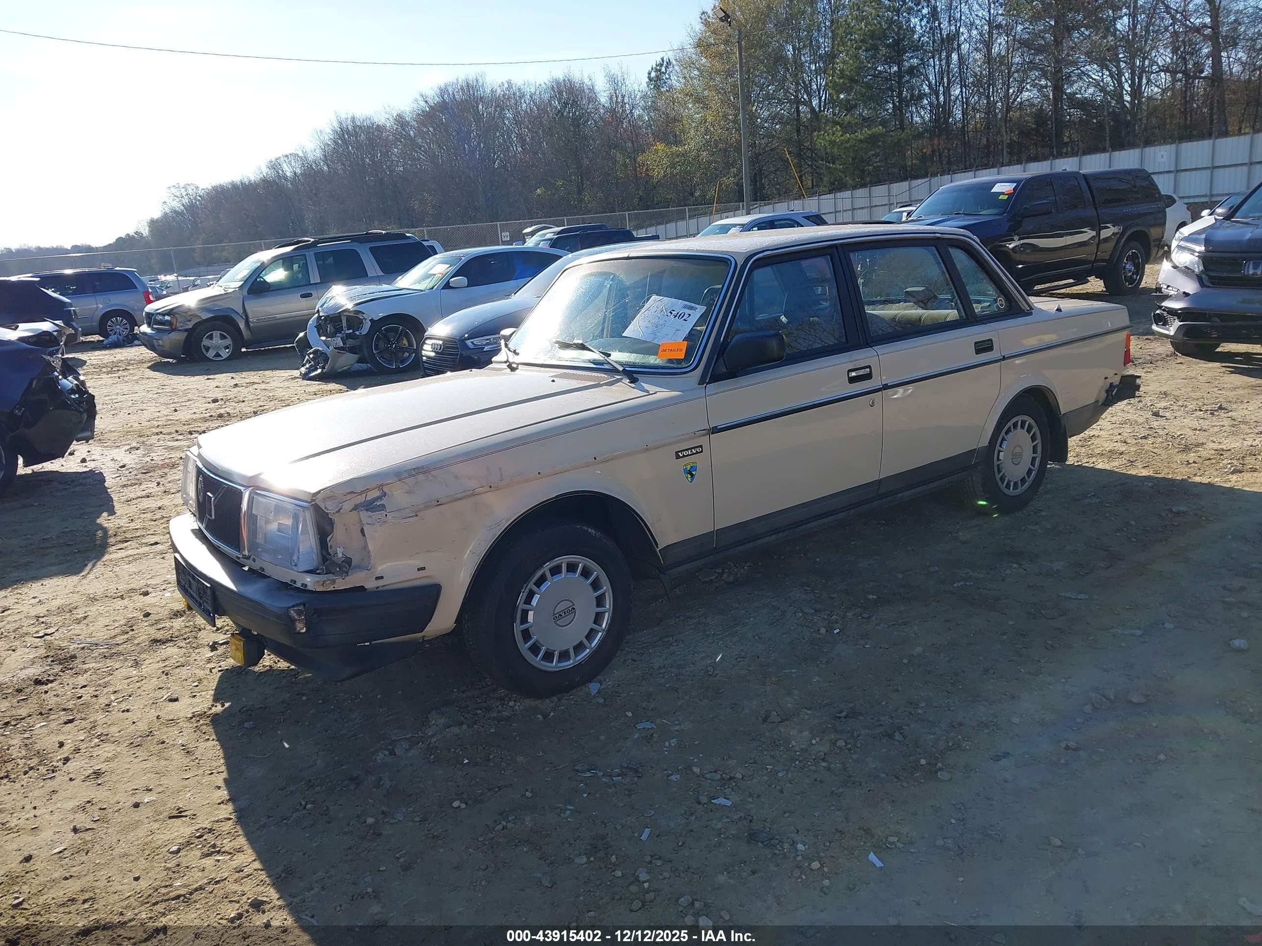 1987 Volvo 244 Dl/gl Кремовый vin: YV1AX8840H1232586