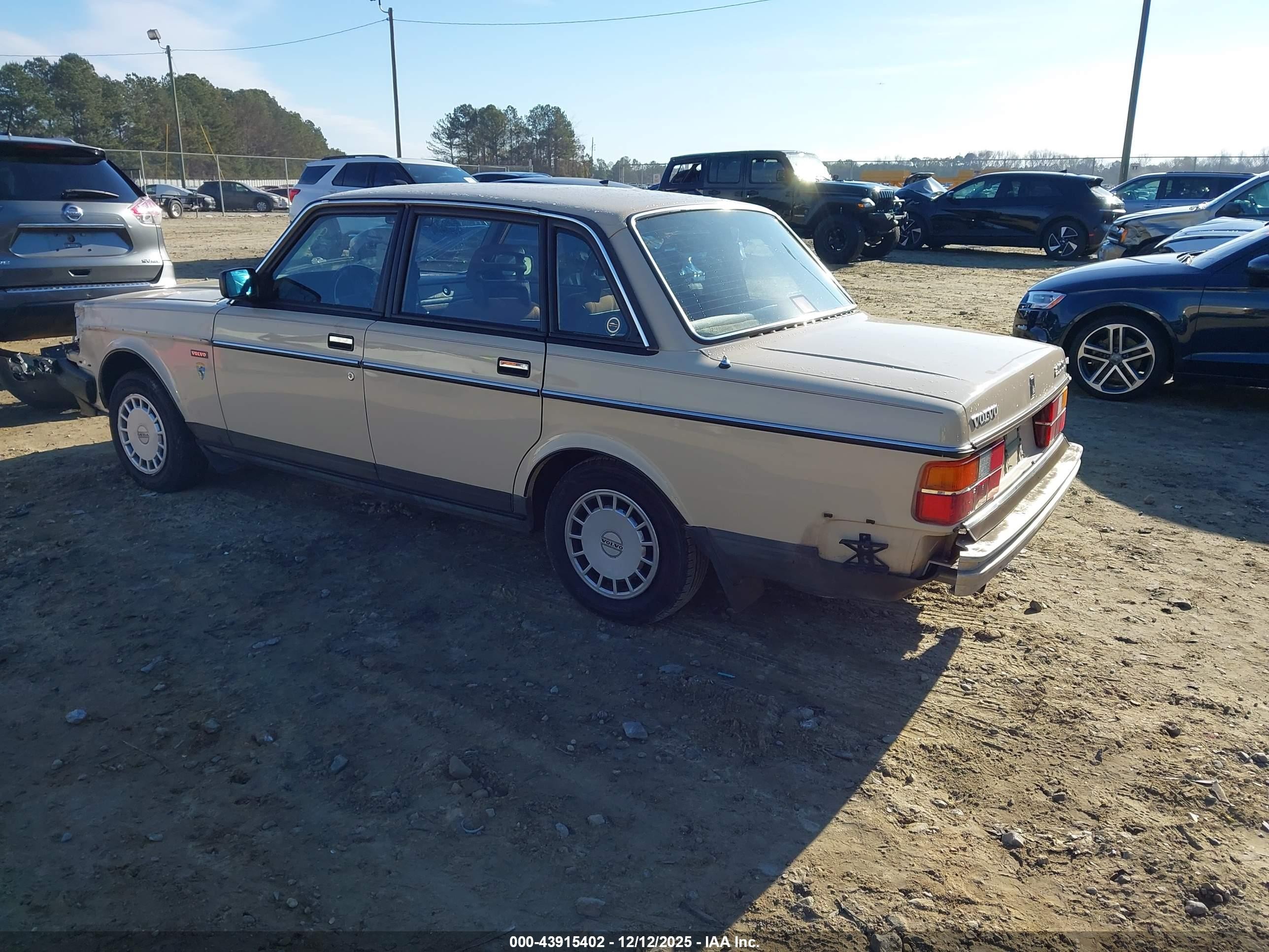 1987 Volvo 244 Dl/gl Кремовый vin: YV1AX8840H1232586