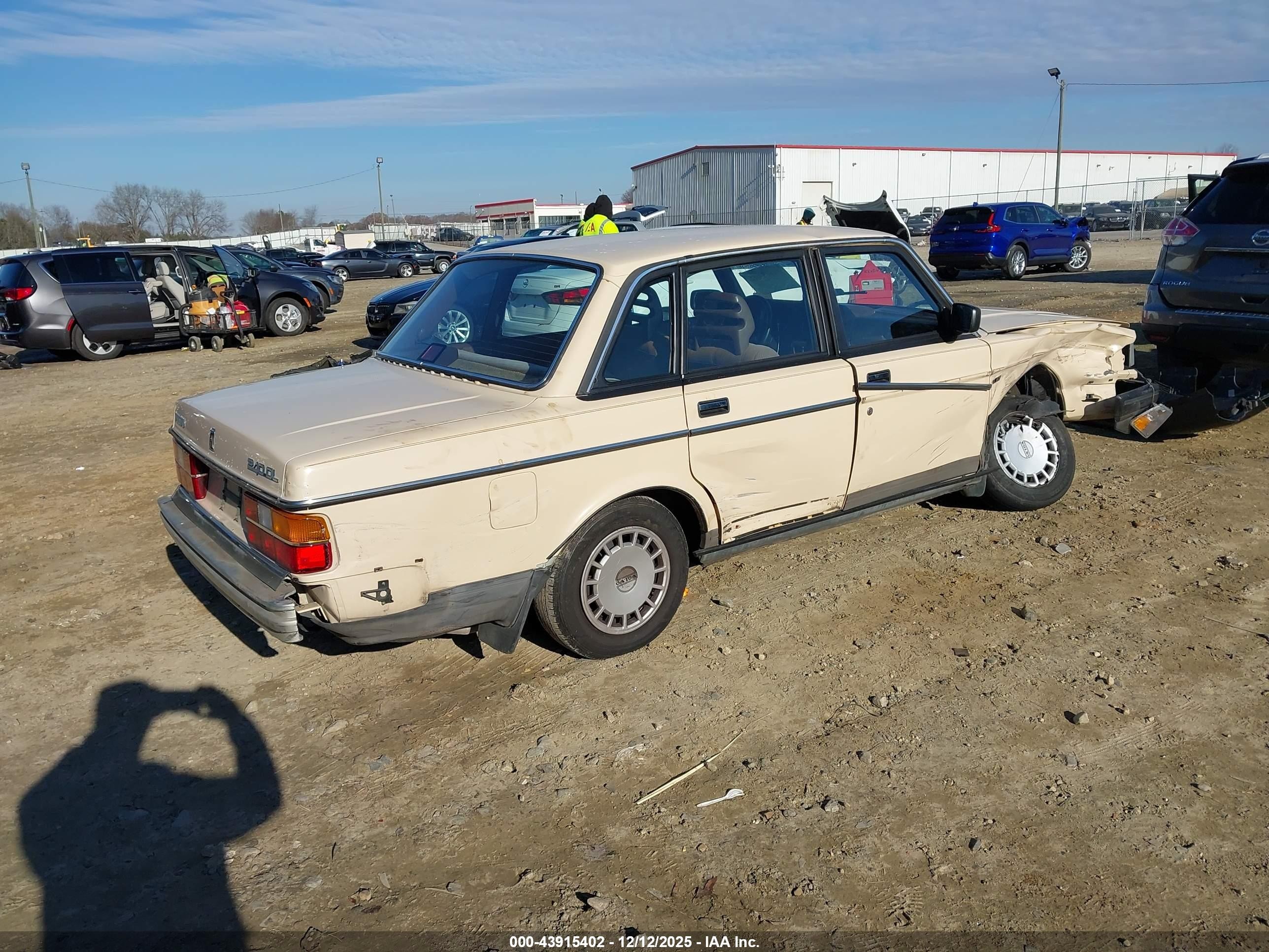 1987 Volvo 244 Dl/gl Кремовый vin: YV1AX8840H1232586