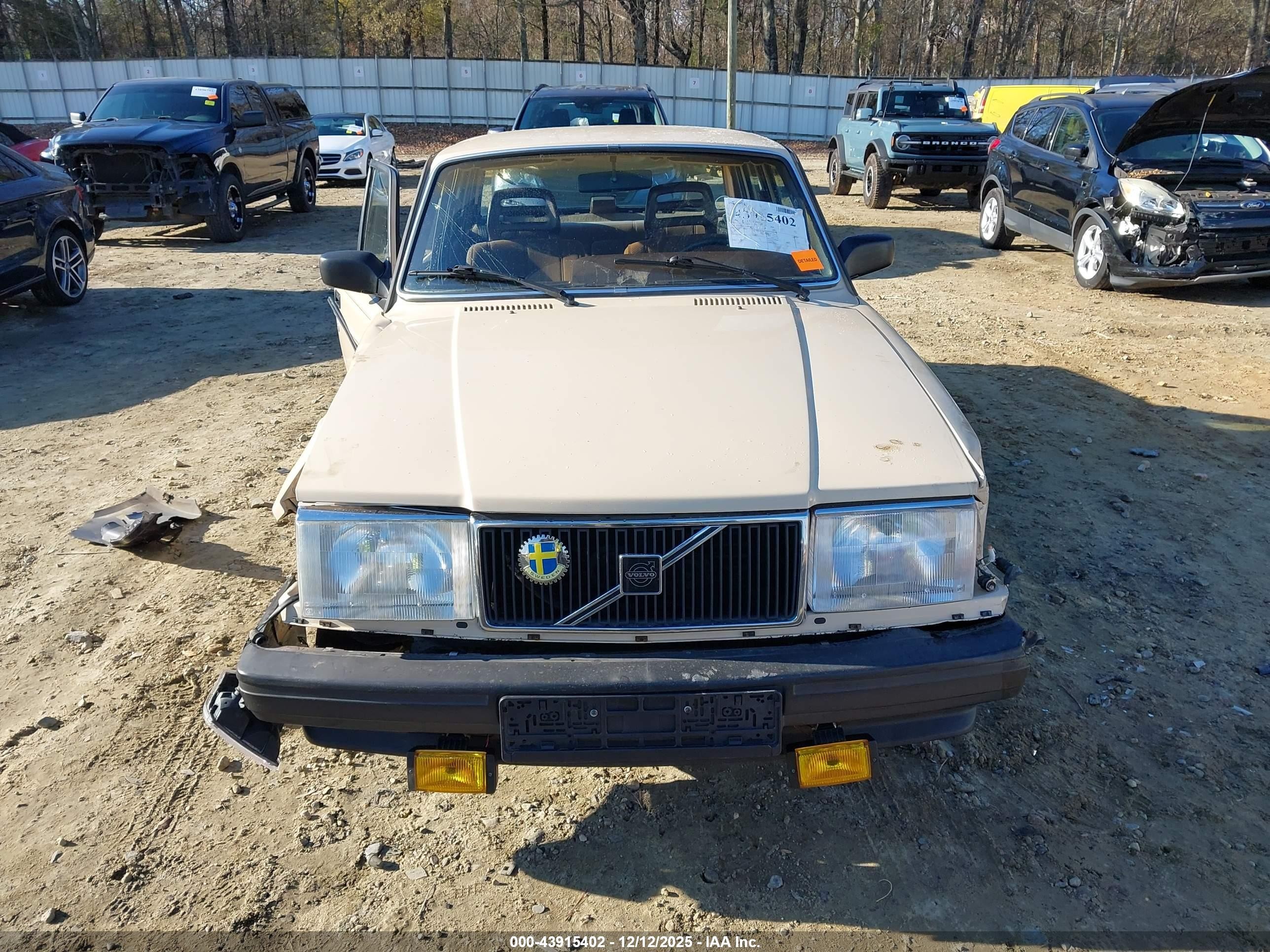 1987 Volvo 244 Dl/gl Кремовый vin: YV1AX8840H1232586