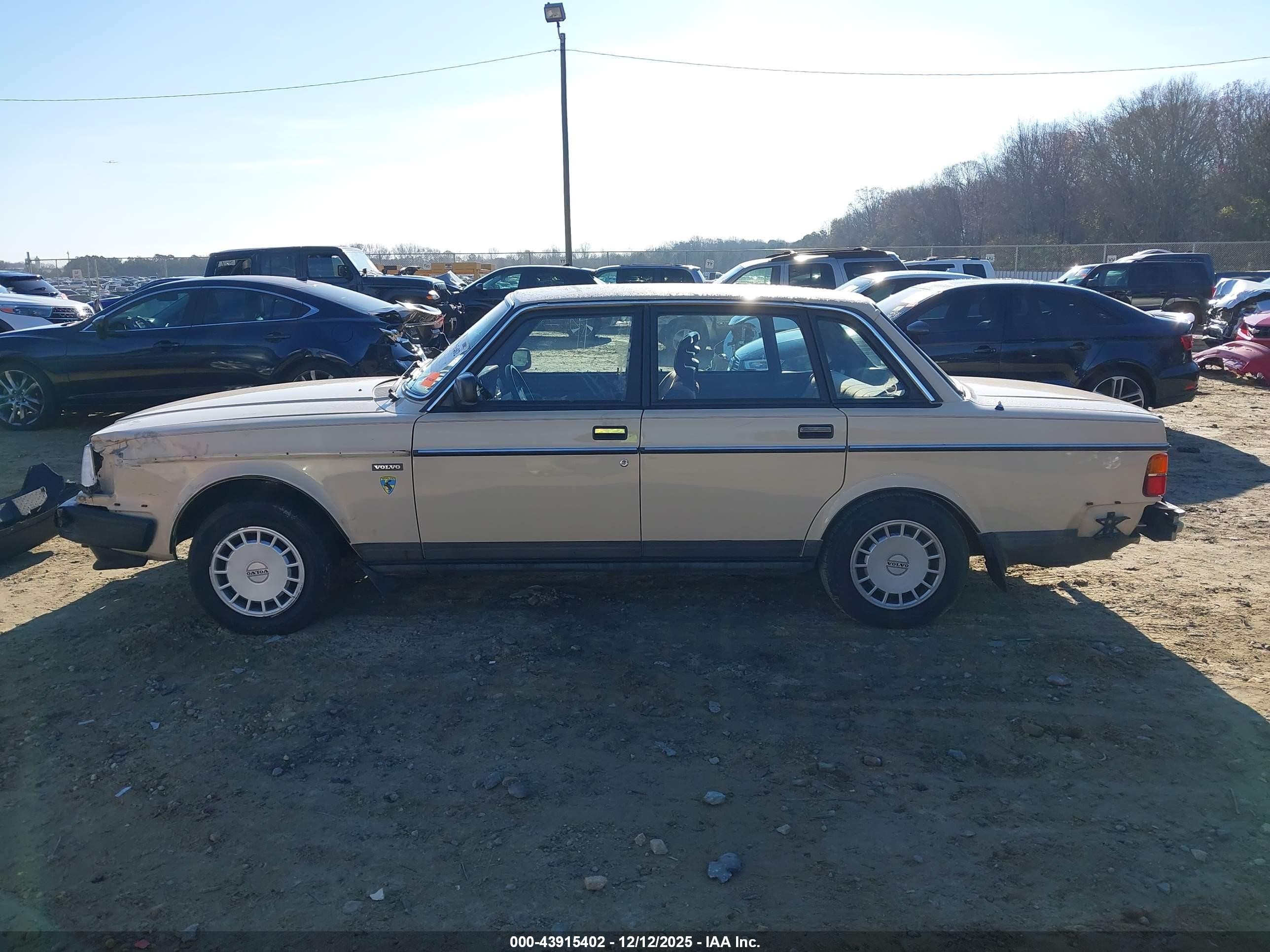1987 Volvo 244 Dl/gl Кремовый vin: YV1AX8840H1232586