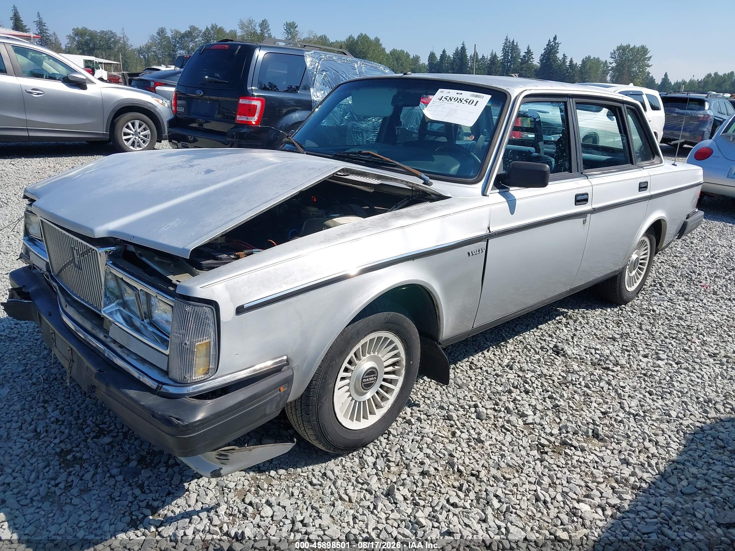 1984 Volvo 244 Dl/gl Silver vin: YV1AX8841E1018427