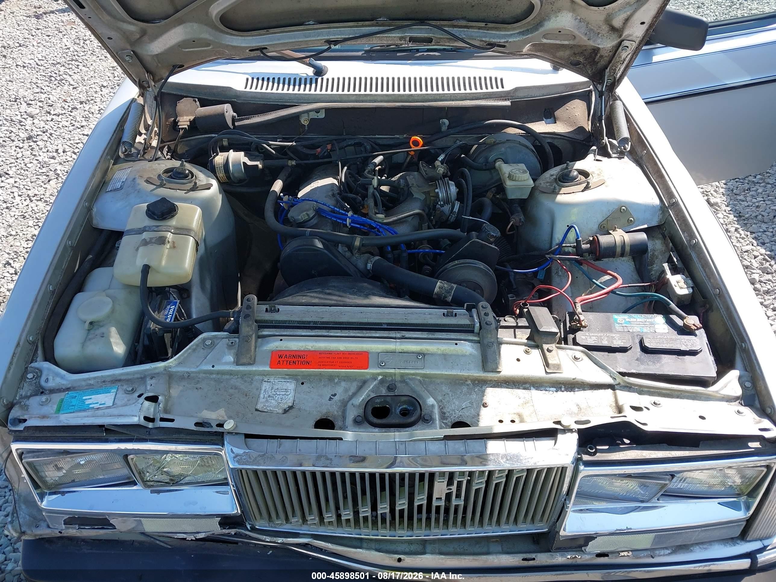 1984 Volvo 244 Dl/gl Silver vin: YV1AX8841E1018427
