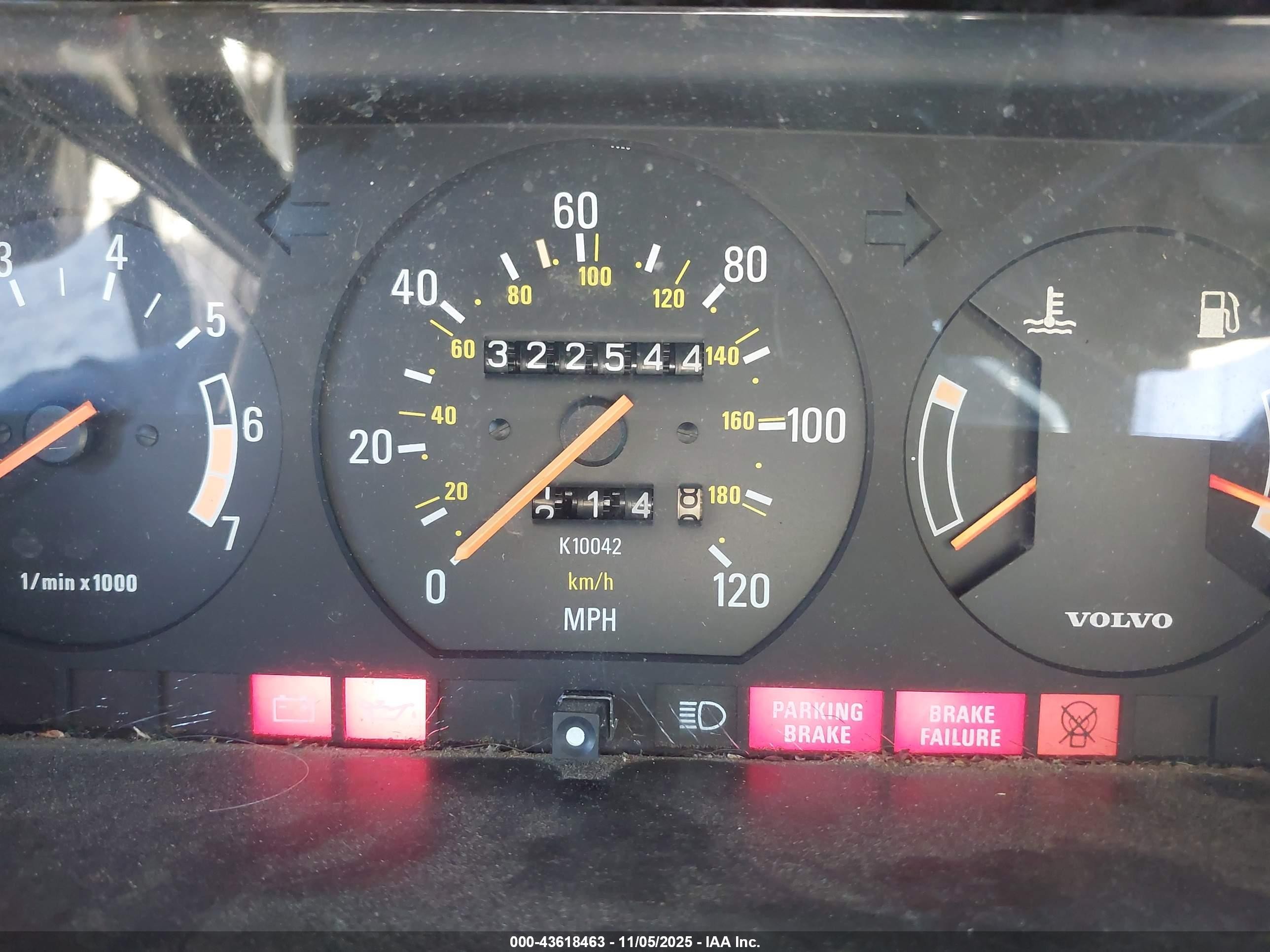 1988 Volvo 244 Dl/gl Gray vin: YV1AX8842J1287403
