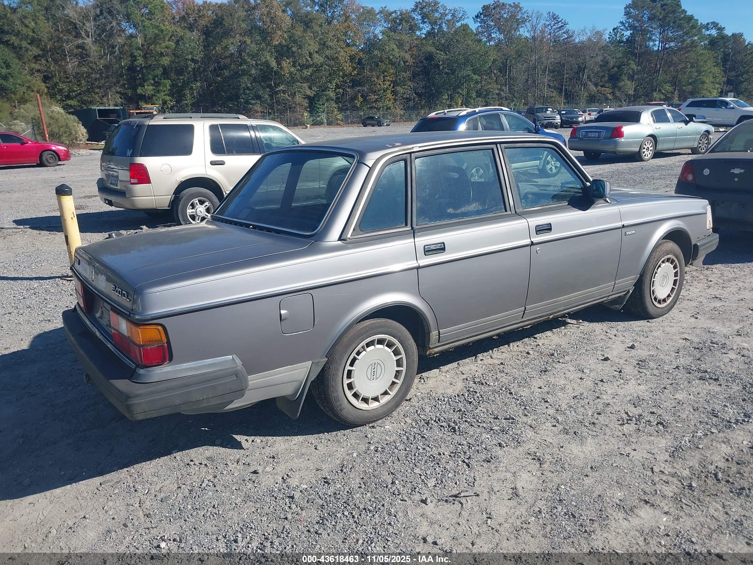 1988 Volvo 244 Dl/gl Gray vin: YV1AX8842J1287403