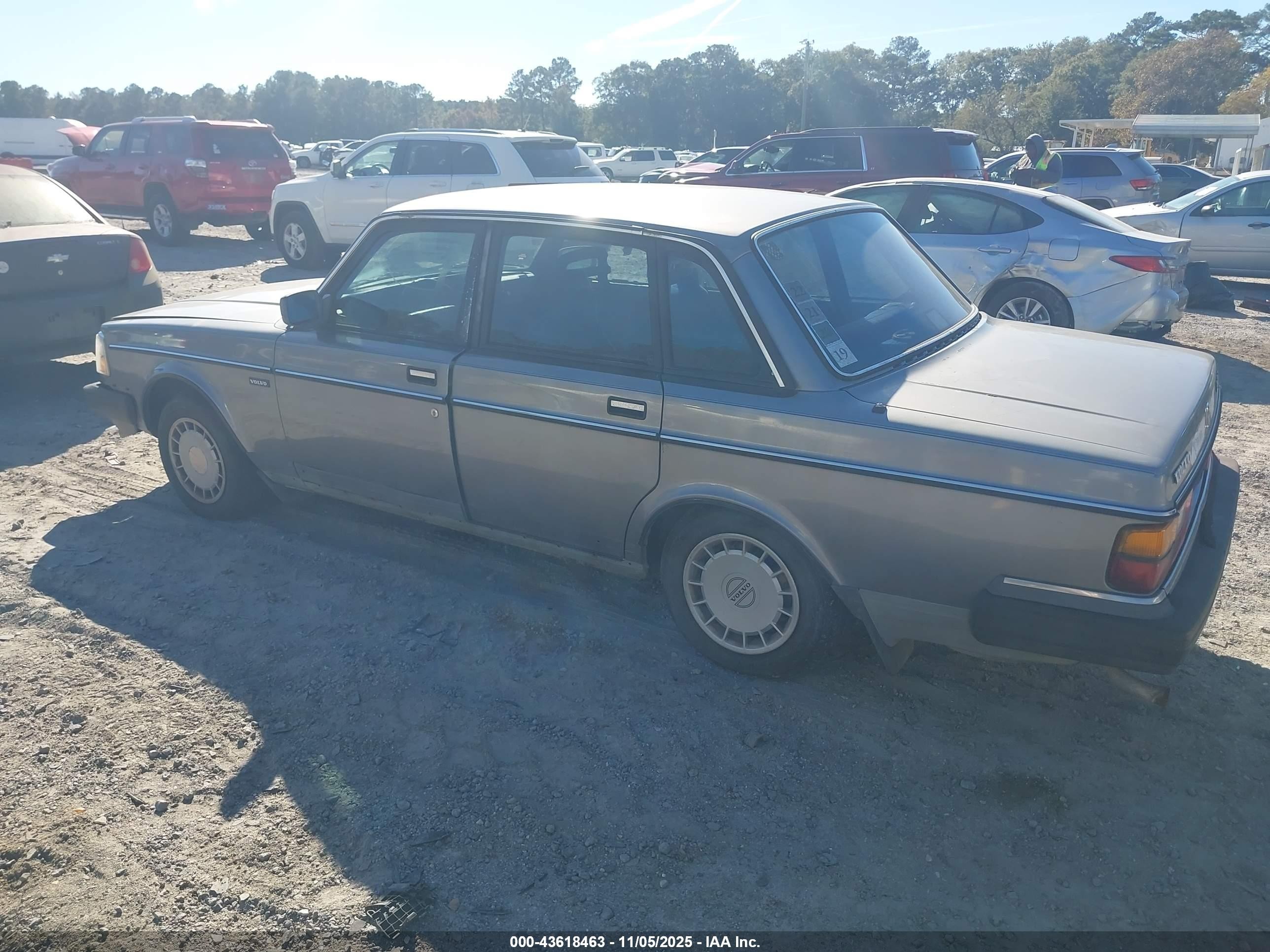 1988 Volvo 244 Dl/gl Gray vin: YV1AX8842J1287403