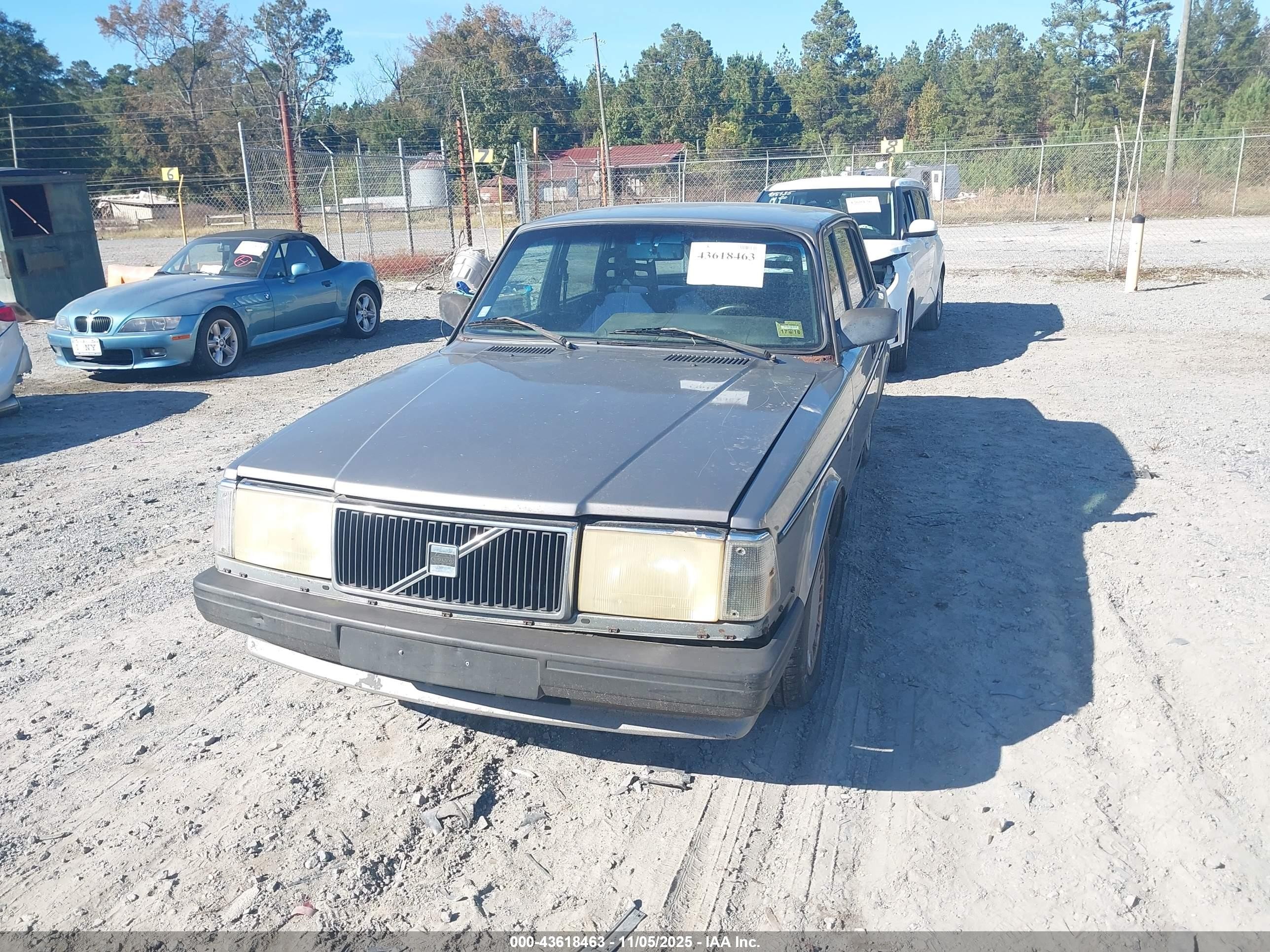 1988 Volvo 244 Dl/gl Gray vin: YV1AX8842J1287403