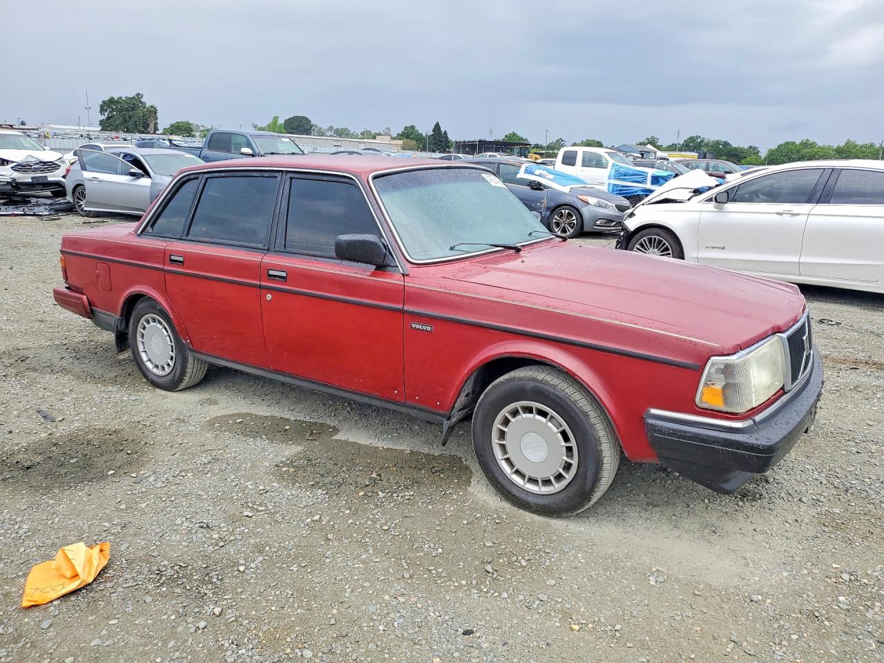 1988 Volvo 244 Dl Красный vin: YV1AX8843J1281447