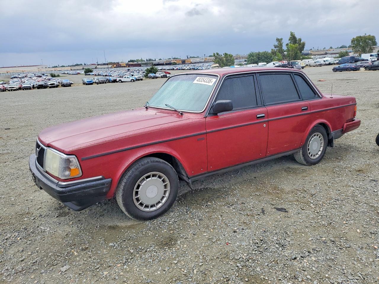 1988 Volvo 244 Dl Red vin: YV1AX8843J1281447