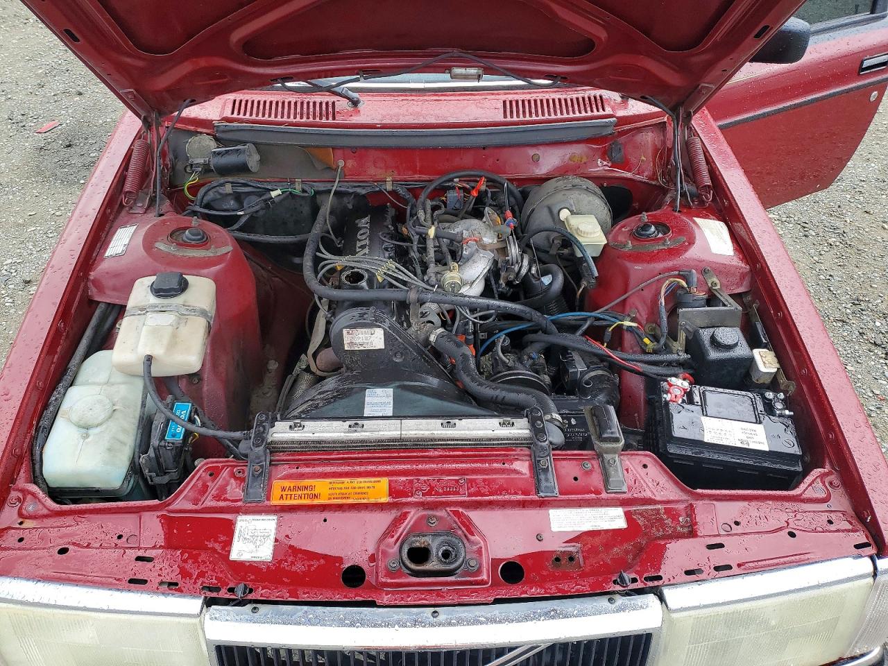1988 Volvo 244 Dl Красный vin: YV1AX8843J1281447