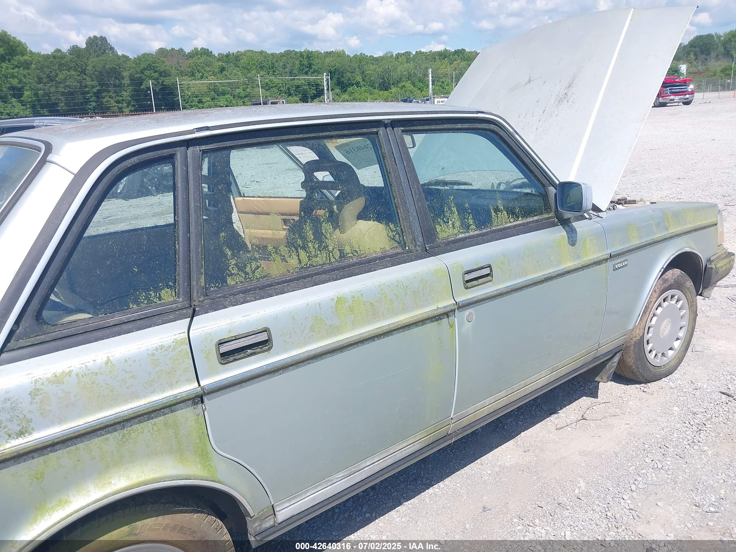 1988 Volvo 244 Dl/gl Light Blue vin: YV1AX8844J1318926