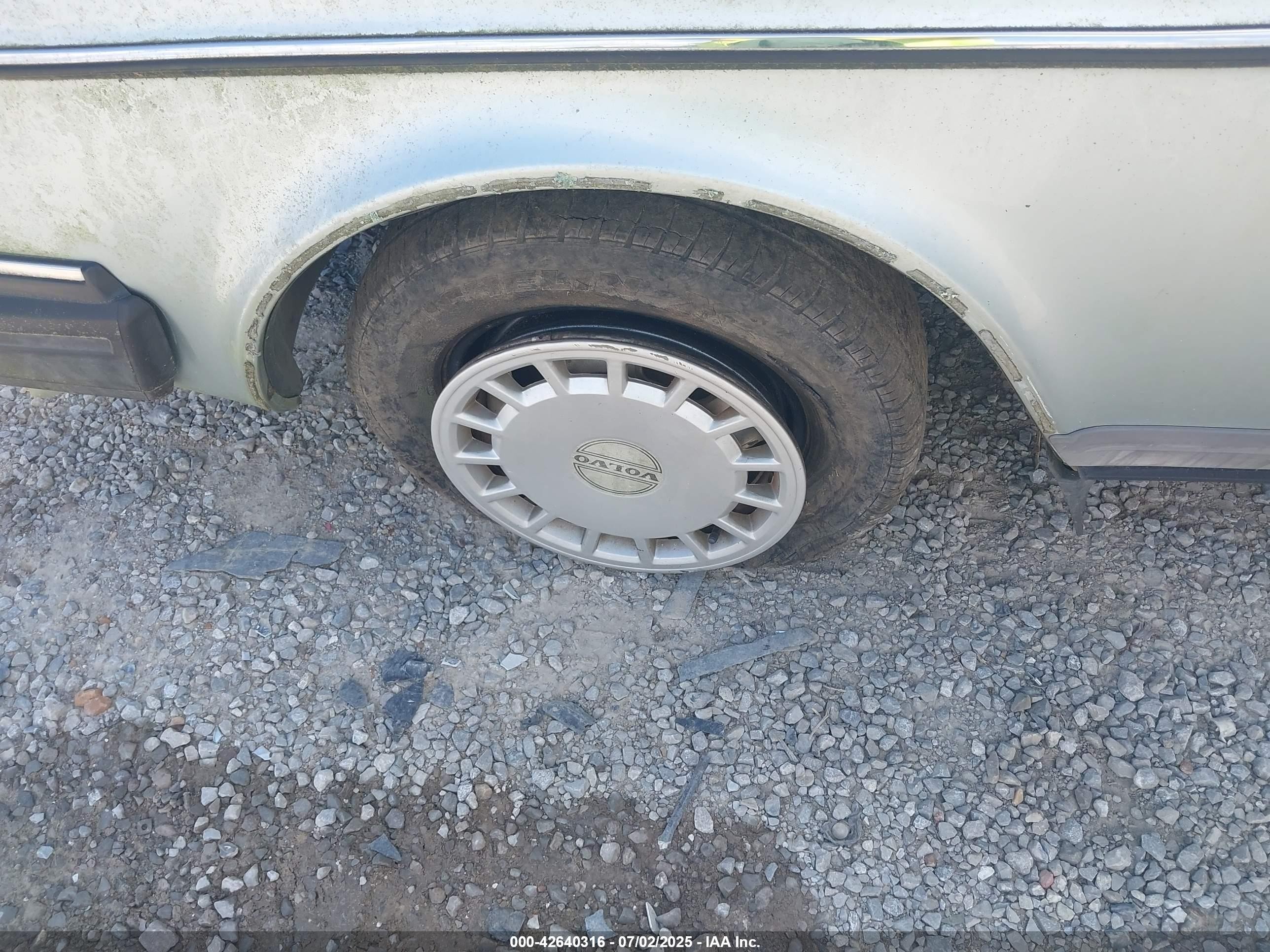 1988 Volvo 244 Dl/gl Light Blue vin: YV1AX8844J1318926