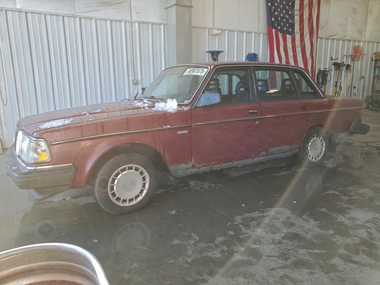 1989 Volvo 244 Dl Red vin: YV1AX8844K1343908