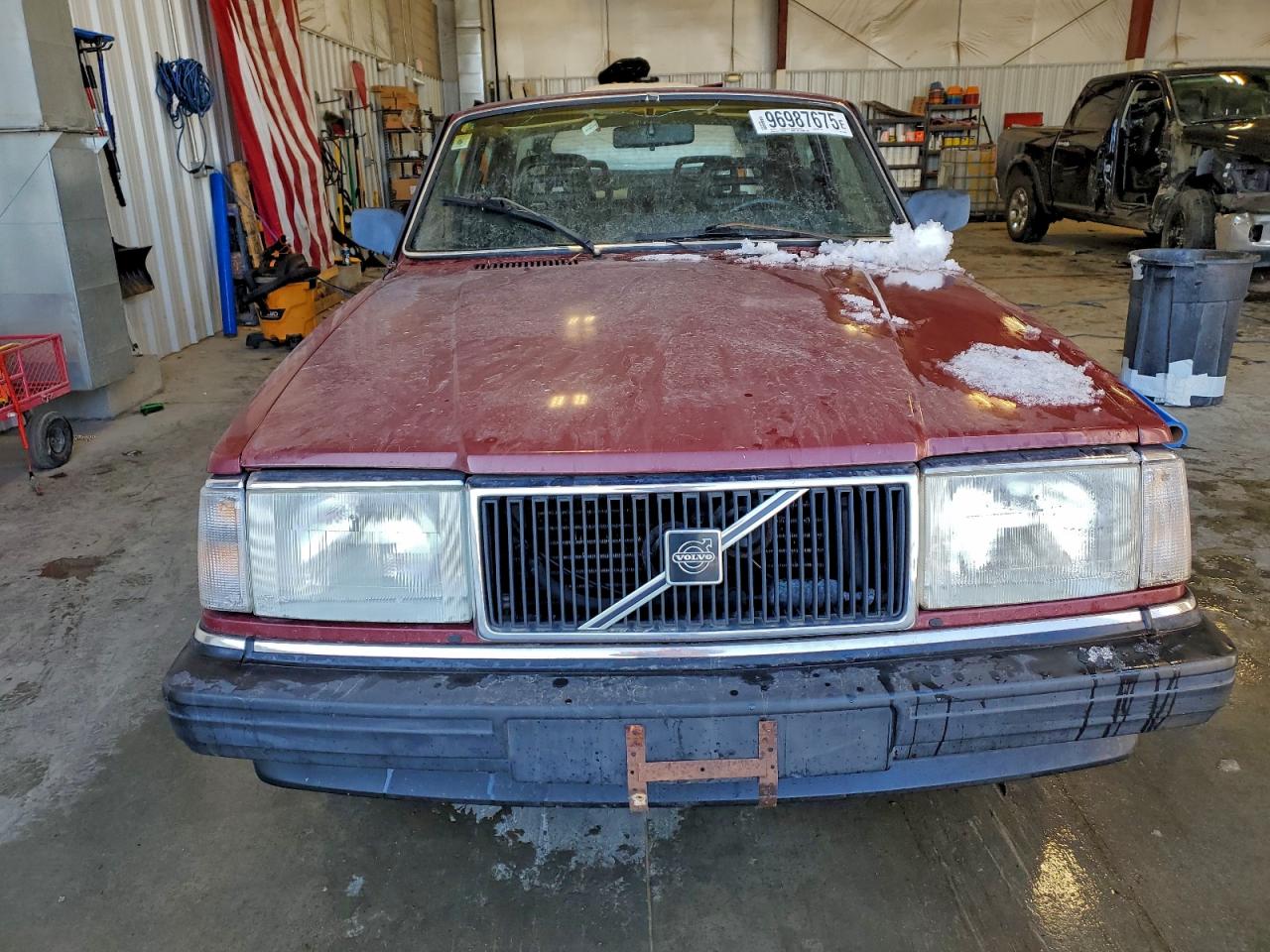 1989 Volvo 244 Dl Red vin: YV1AX8844K1343908