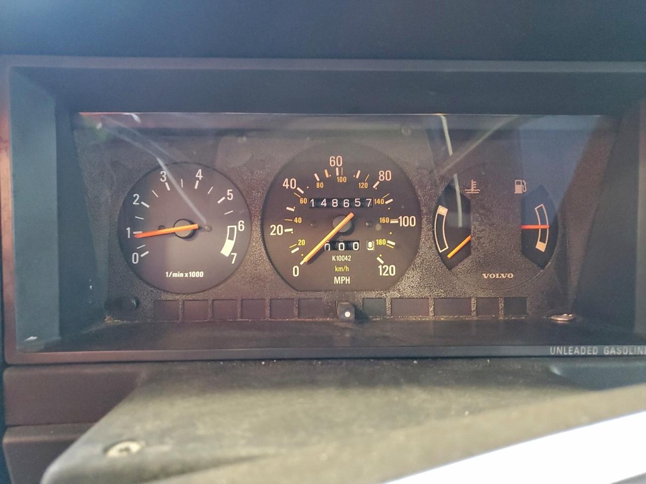 1989 Volvo 244 Dl Red vin: YV1AX8844K1343908