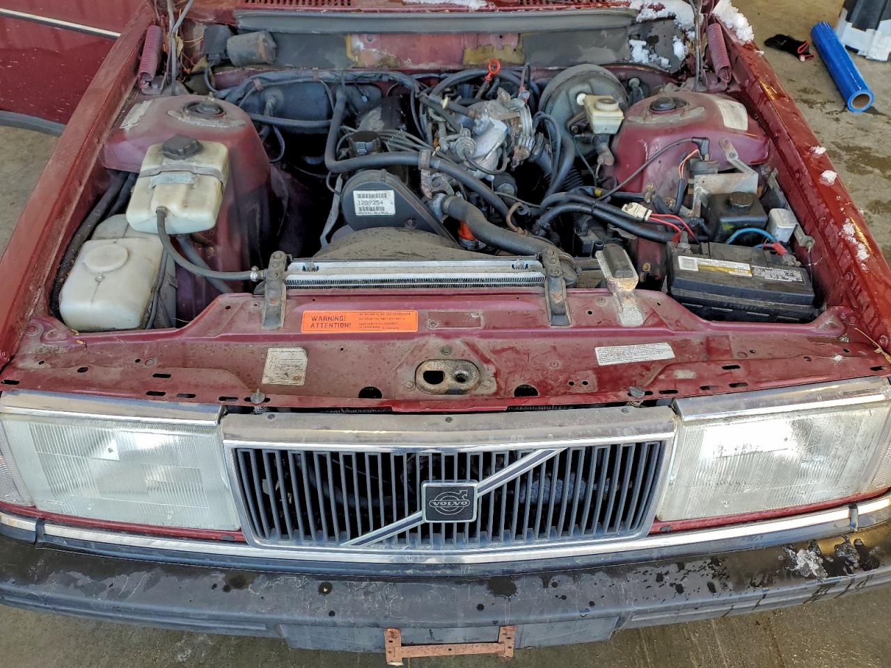1989 Volvo 244 Dl Red vin: YV1AX8844K1343908