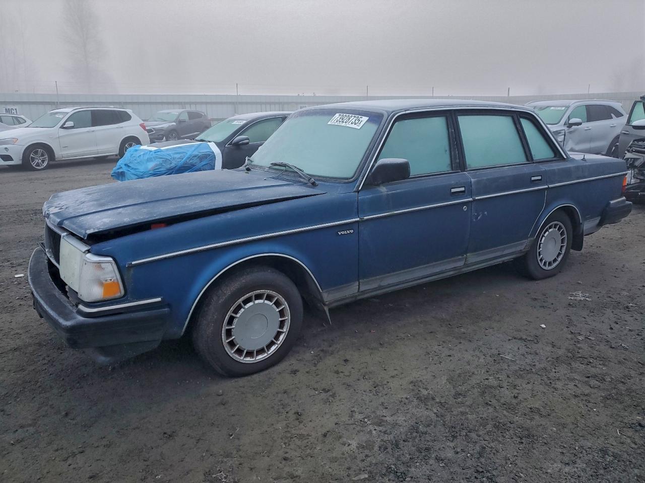 1989 Volvo 244 Dl Blue vin: YV1AX8847K1358337